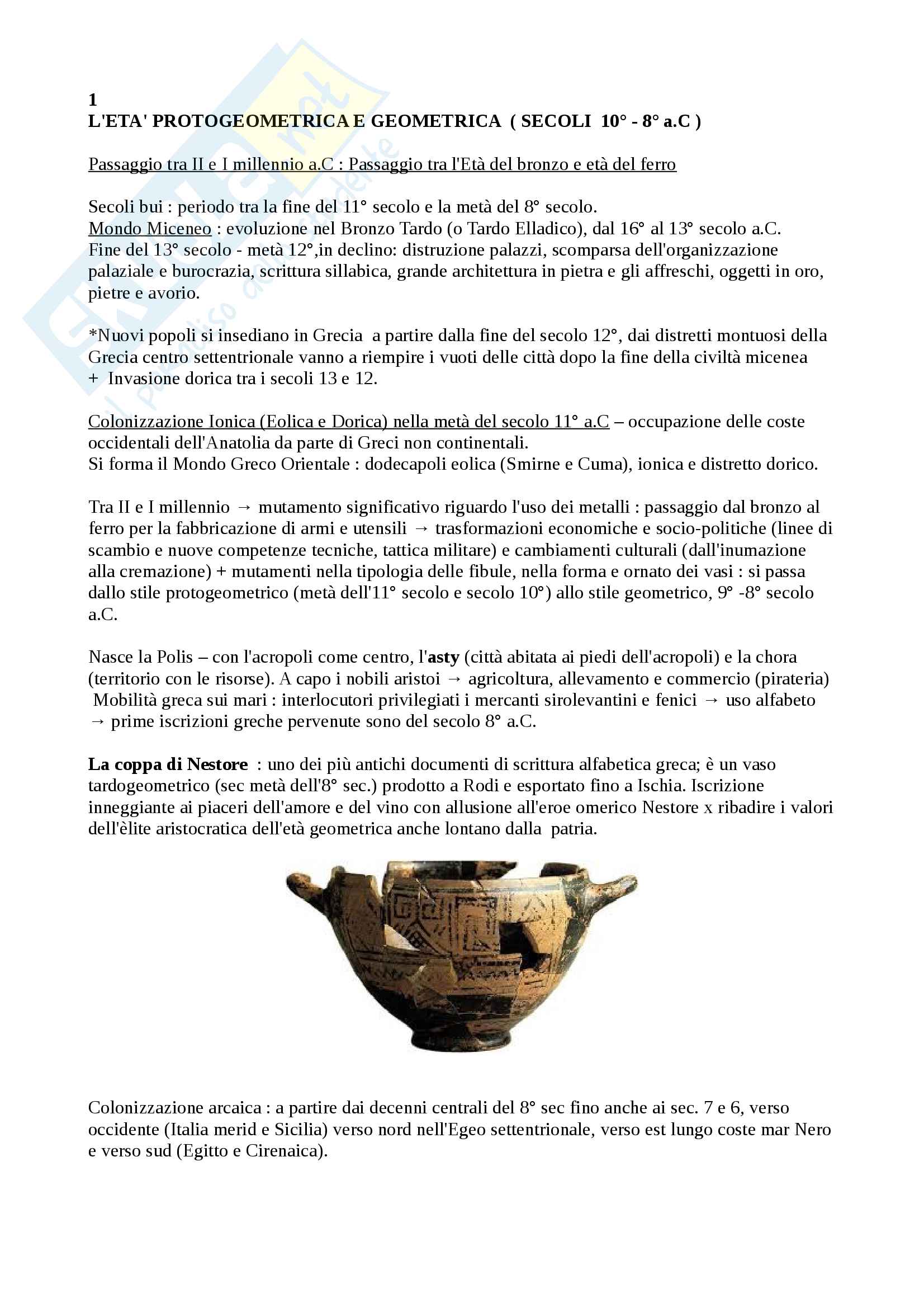 Archeologia Greca Pag. 1