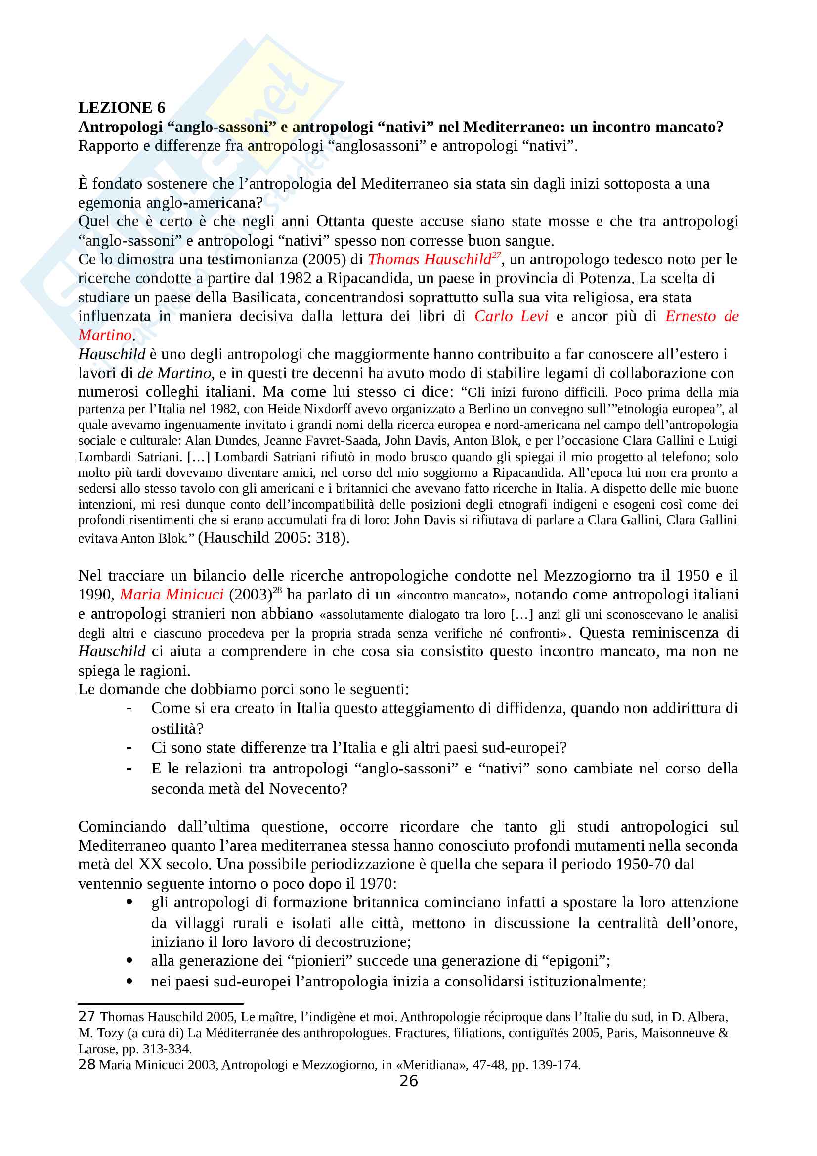 Appunti Antropologia del Mediterraneo Pag. 26