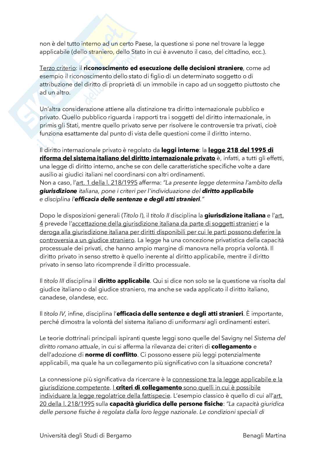 Appunti Diritto internazionale privato Pag. 2