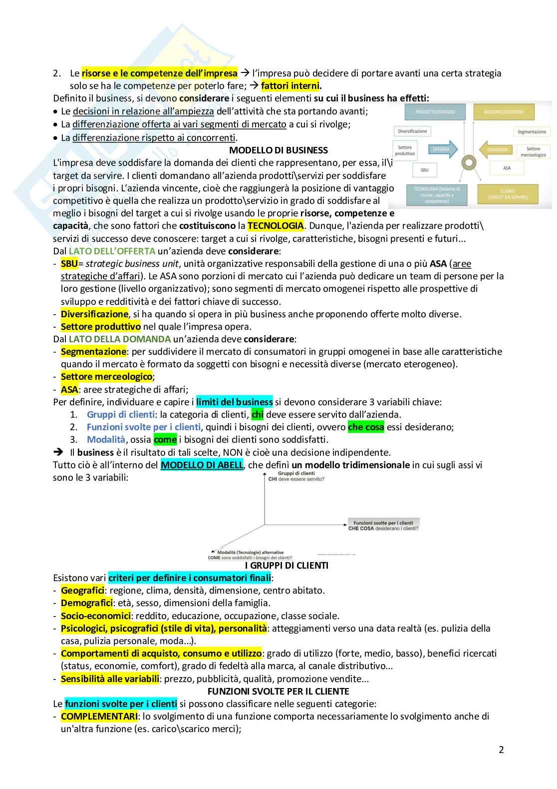 Economia e gestione delle imprese Pag. 2