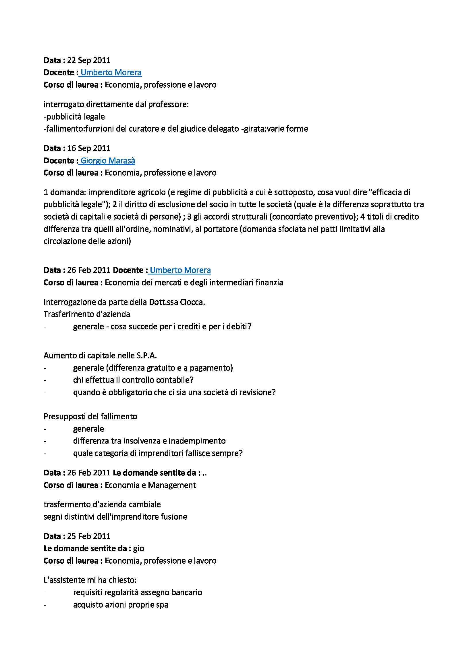 Diritto commerciale - domande Pag. 2