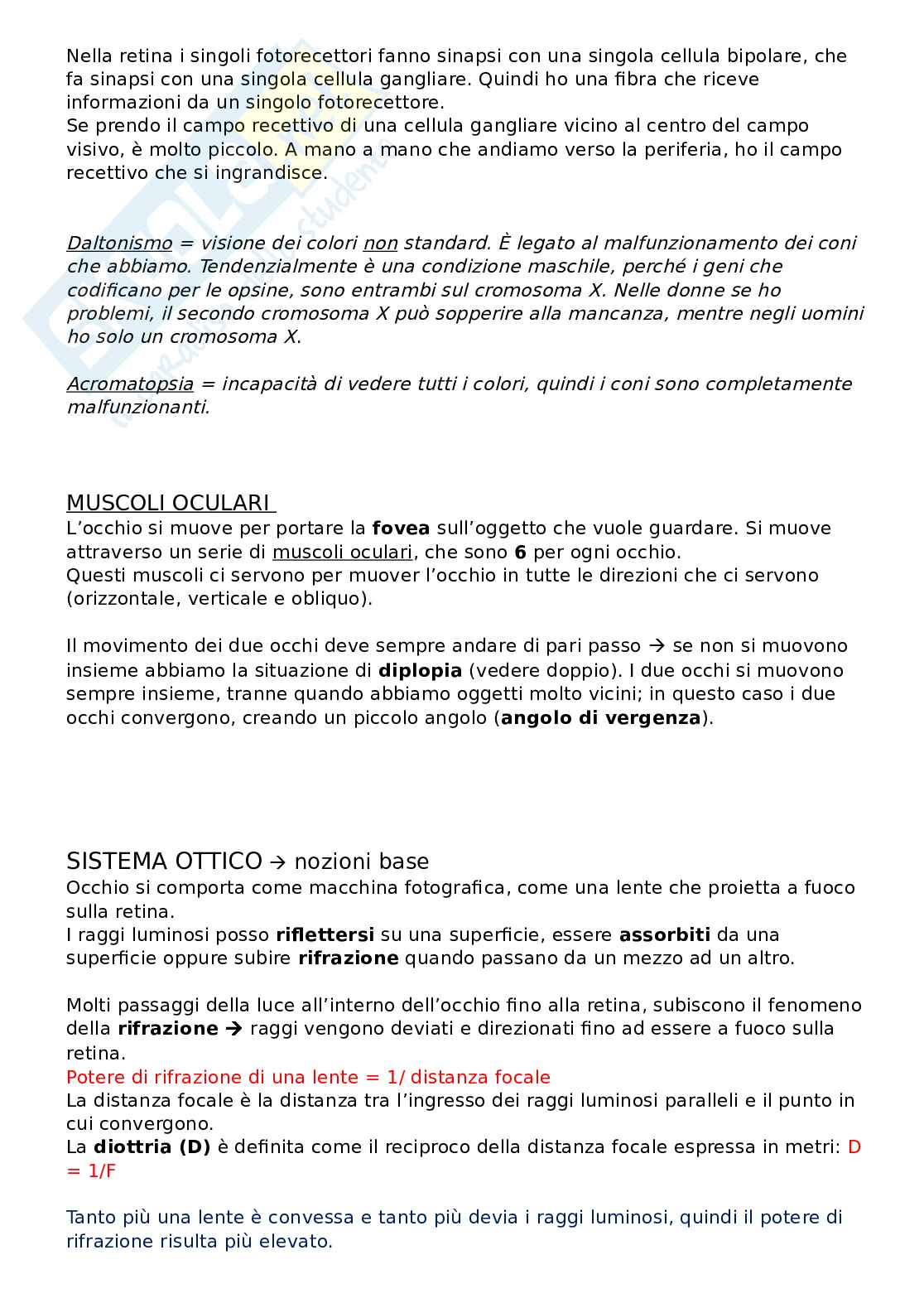 Sistema visivo Pag. 6