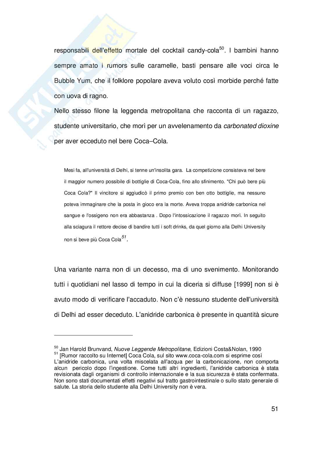 Cokelore: Leggende Metropolitane sulla Coca Cola Pag. 51