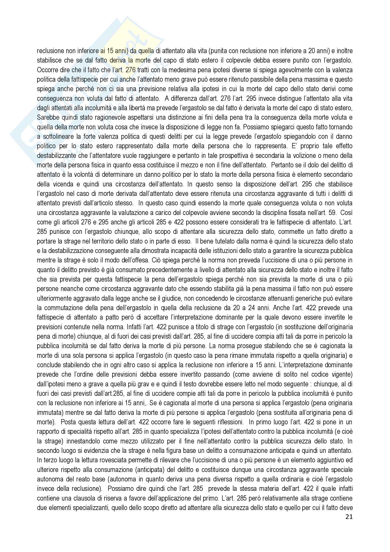 Riassunto esame Diritto Penale, prof. Ramacci, libro consigliato Delitti di Omicidio Pag. 21