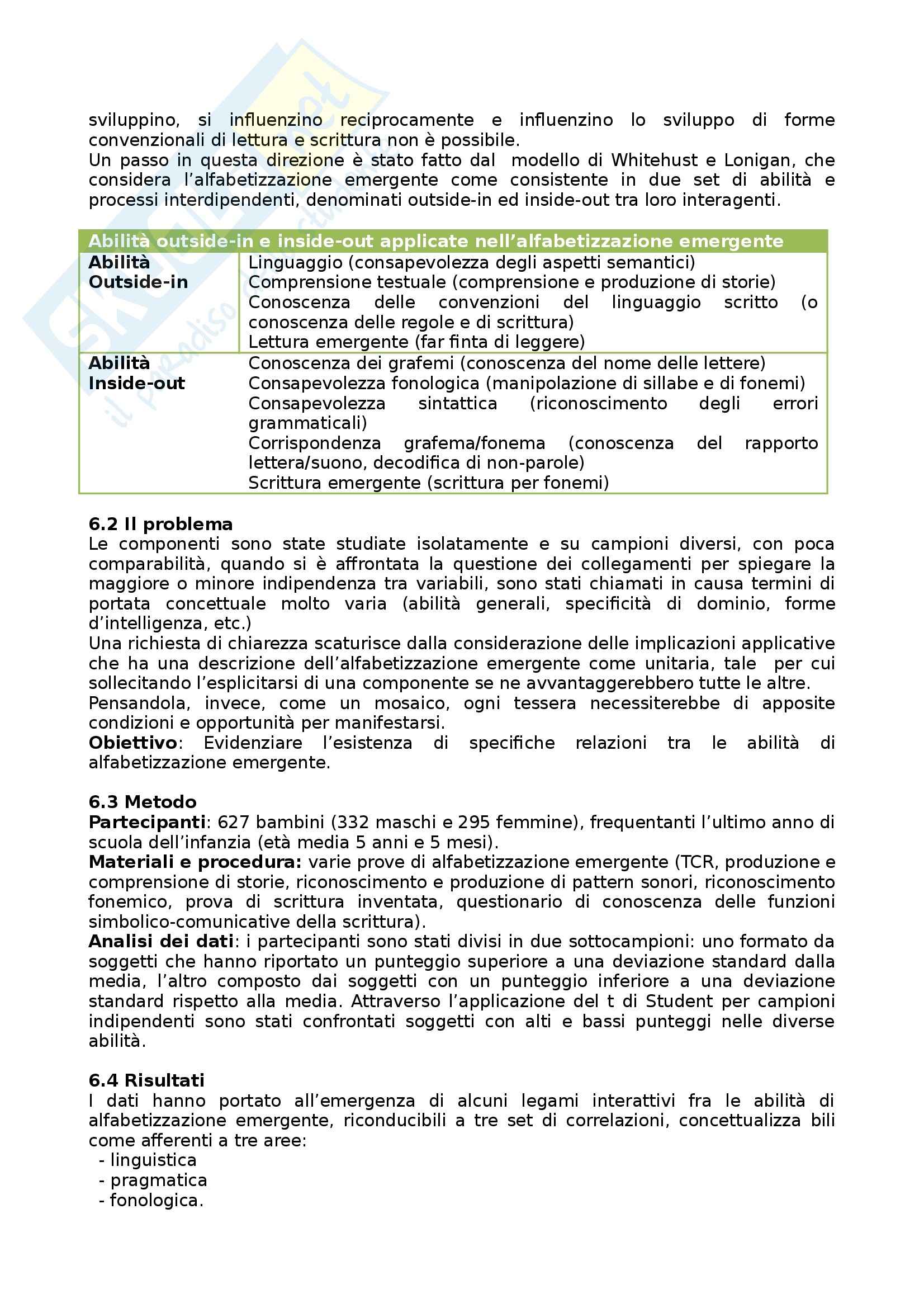 Riassunto esame Psicologia dell'Educazione, prof. Pinto, libro consigliato Il Suono, il Segno e il Significato di Pinto Pag. 21
