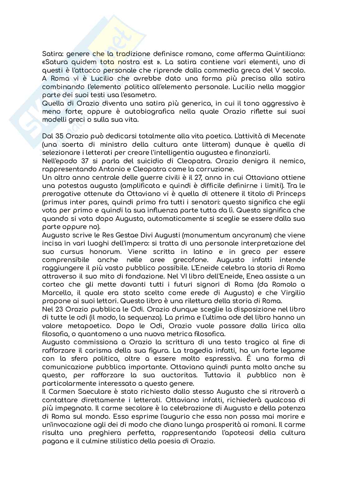 Appunti di Letteratura latina  Pag. 6