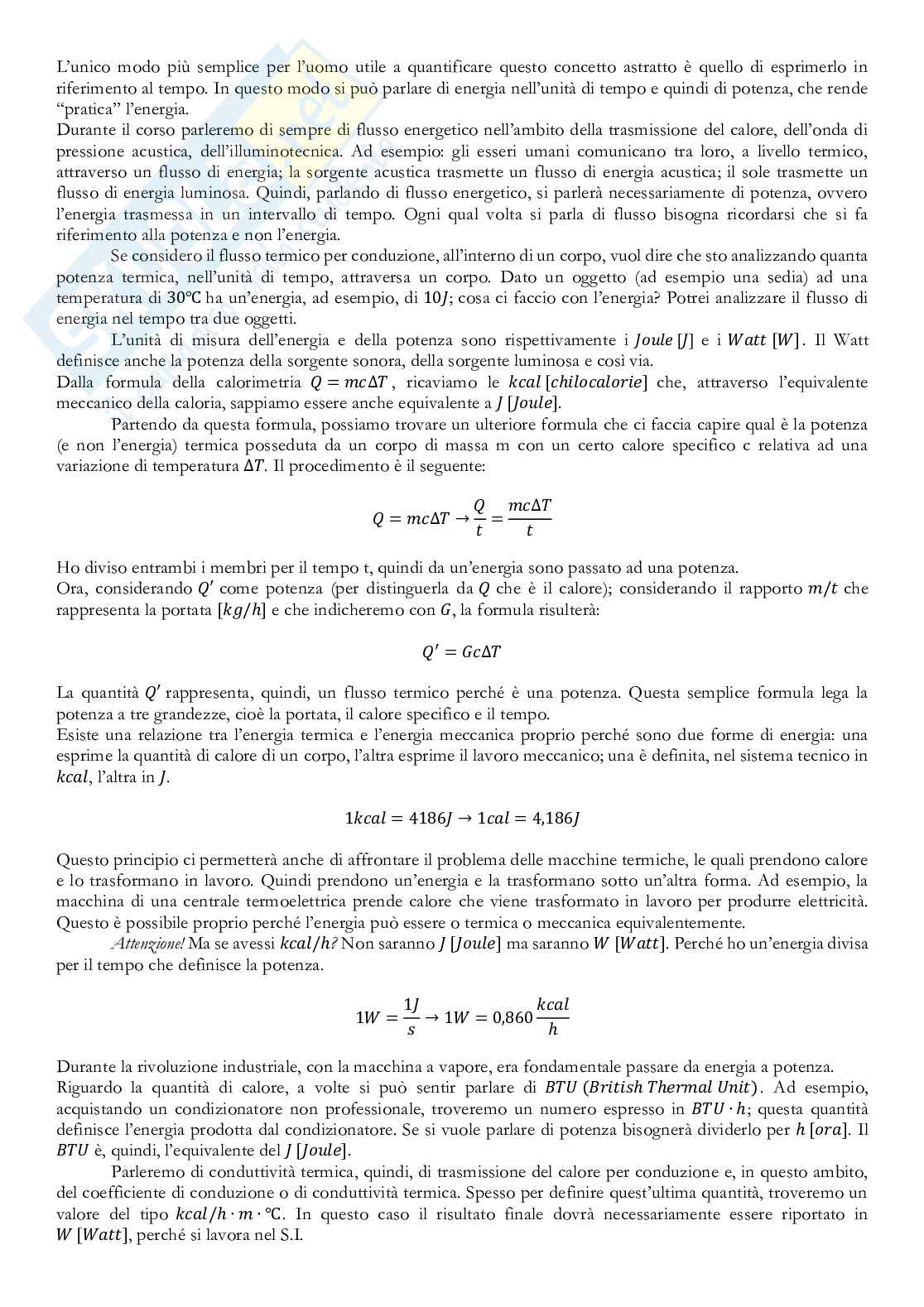 Appunti completi di Fisica tecnica ambientale Pag. 2
