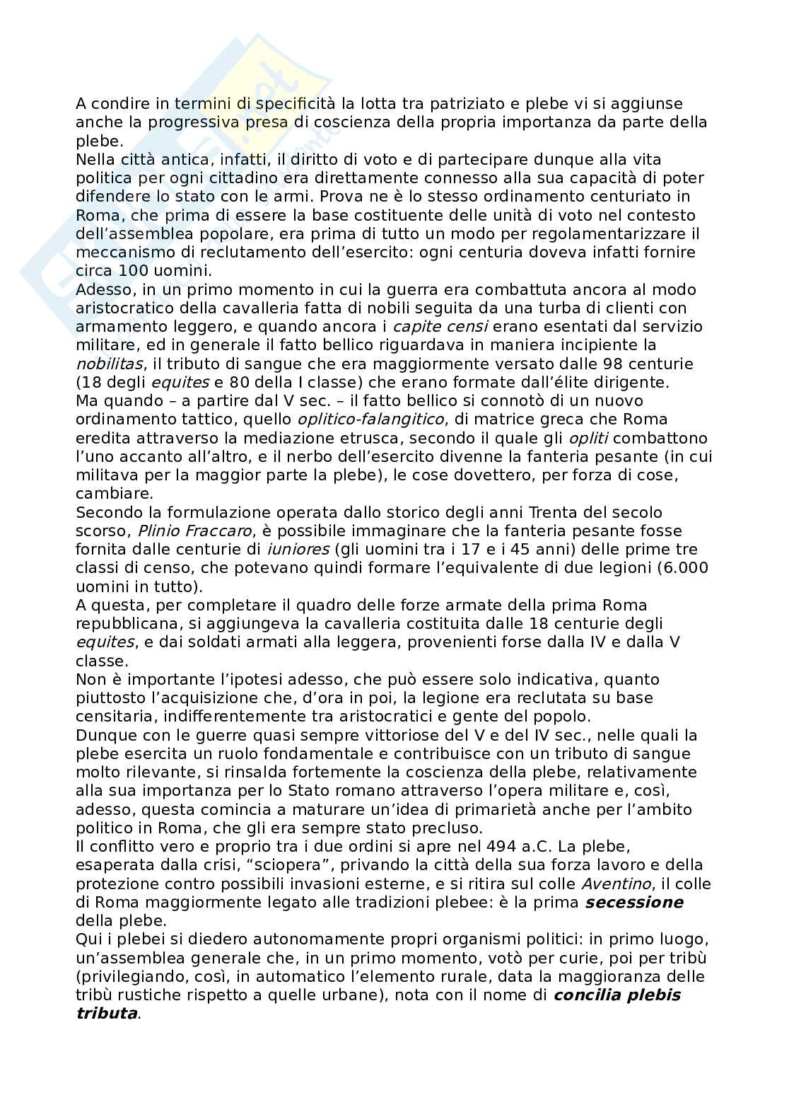 Riassunto esame Storia romana, Prof. Tantillo Ignazio, libro consigliato Storia romana, Geraci, Marcone Pag. 11