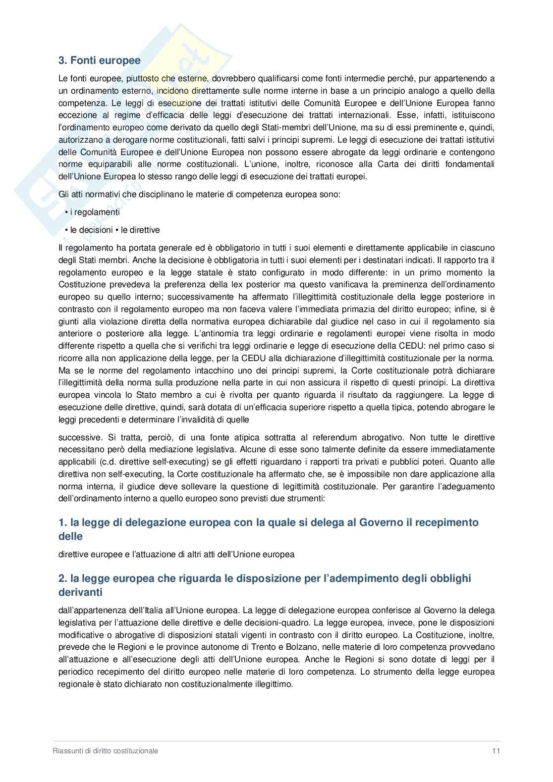  Appunti Diritto costituzionale  Pag. 11