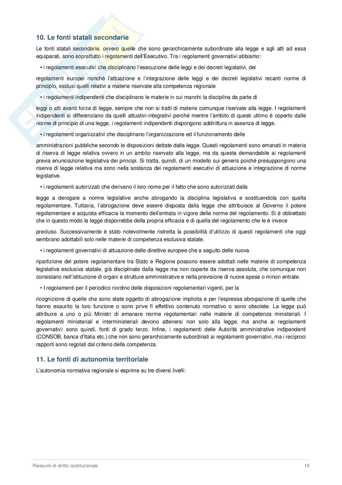  Appunti Diritto costituzionale  Pag. 16