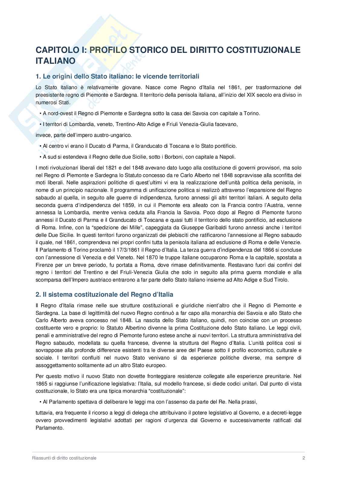  Appunti Diritto costituzionale  Pag. 2