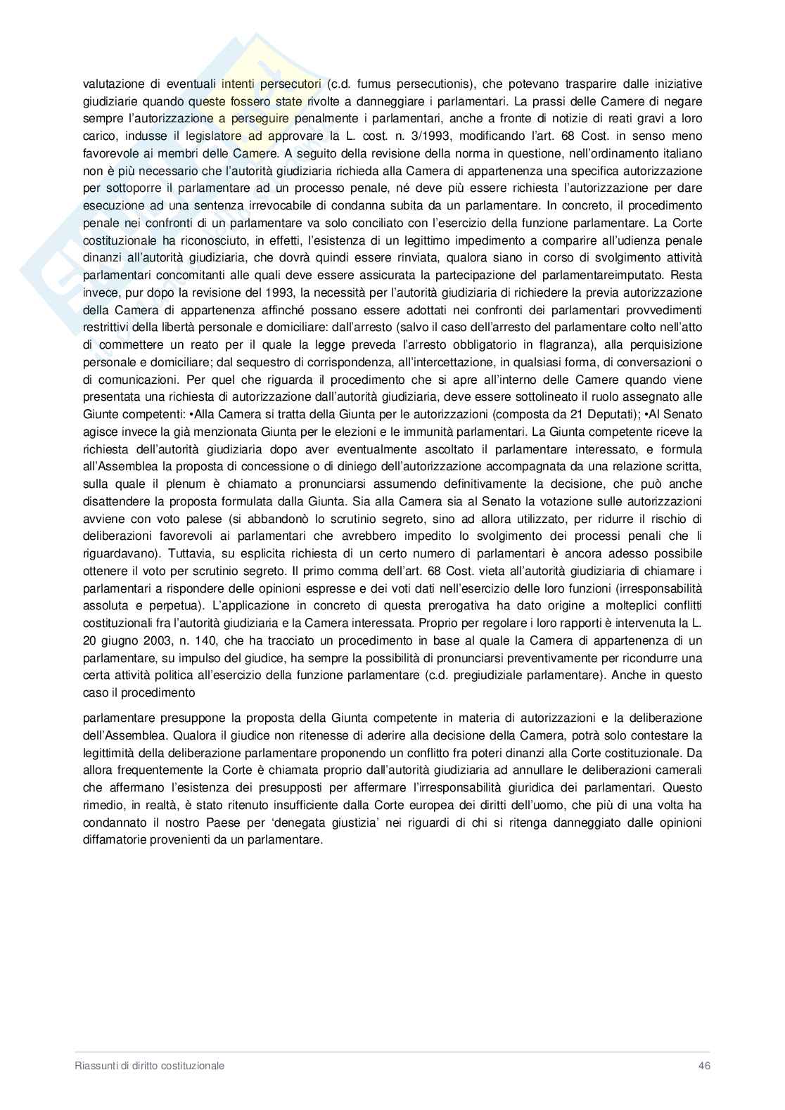  Appunti Diritto costituzionale  Pag. 46