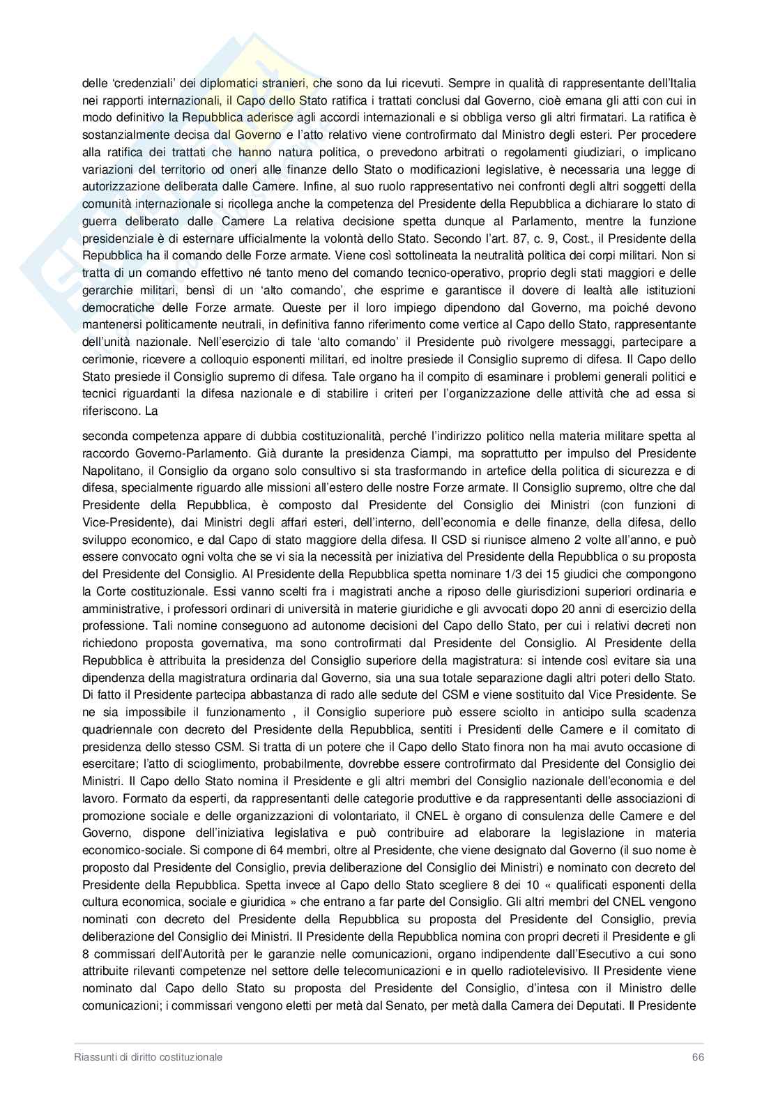  Appunti Diritto costituzionale  Pag. 66