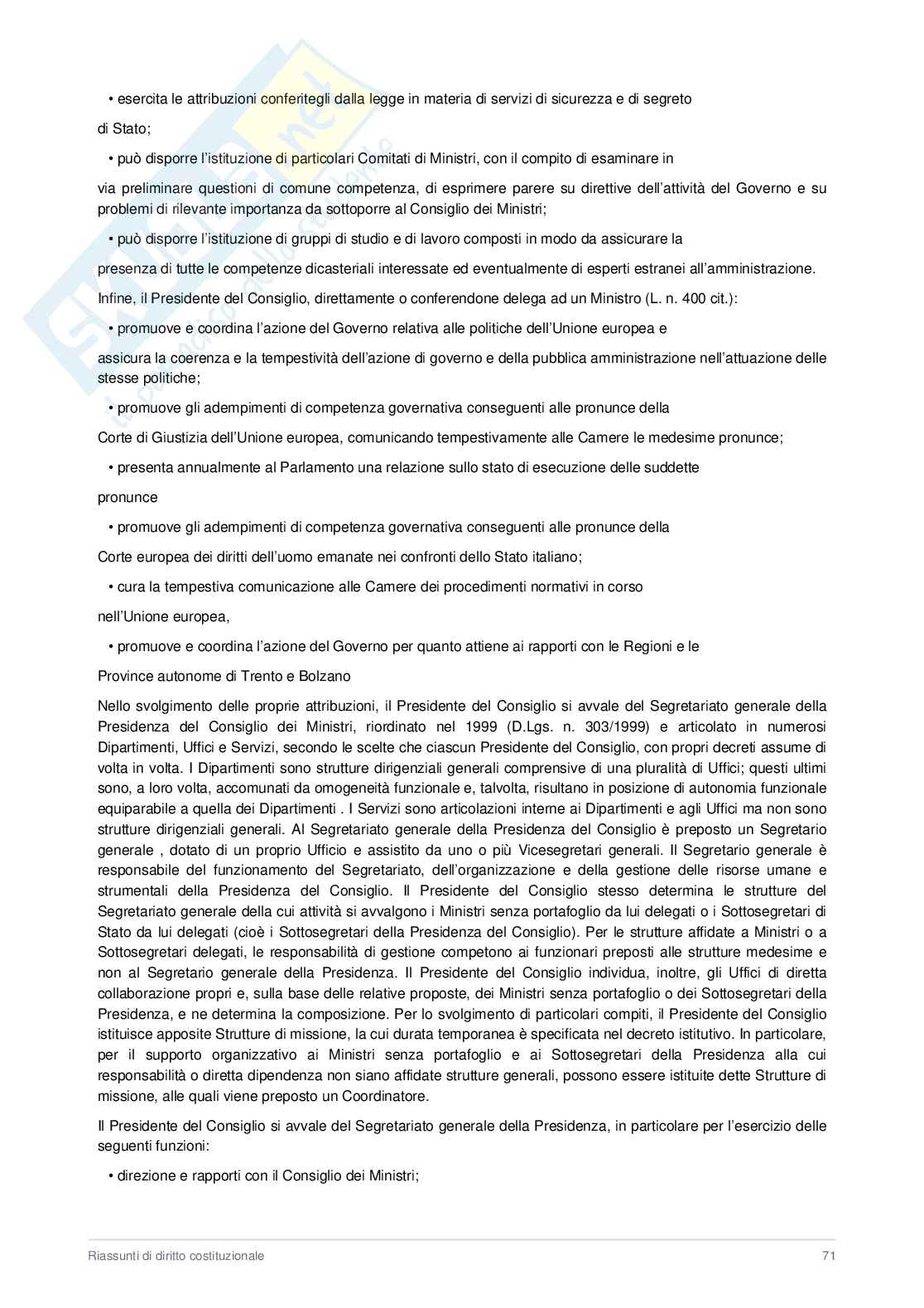  Appunti Diritto costituzionale  Pag. 71