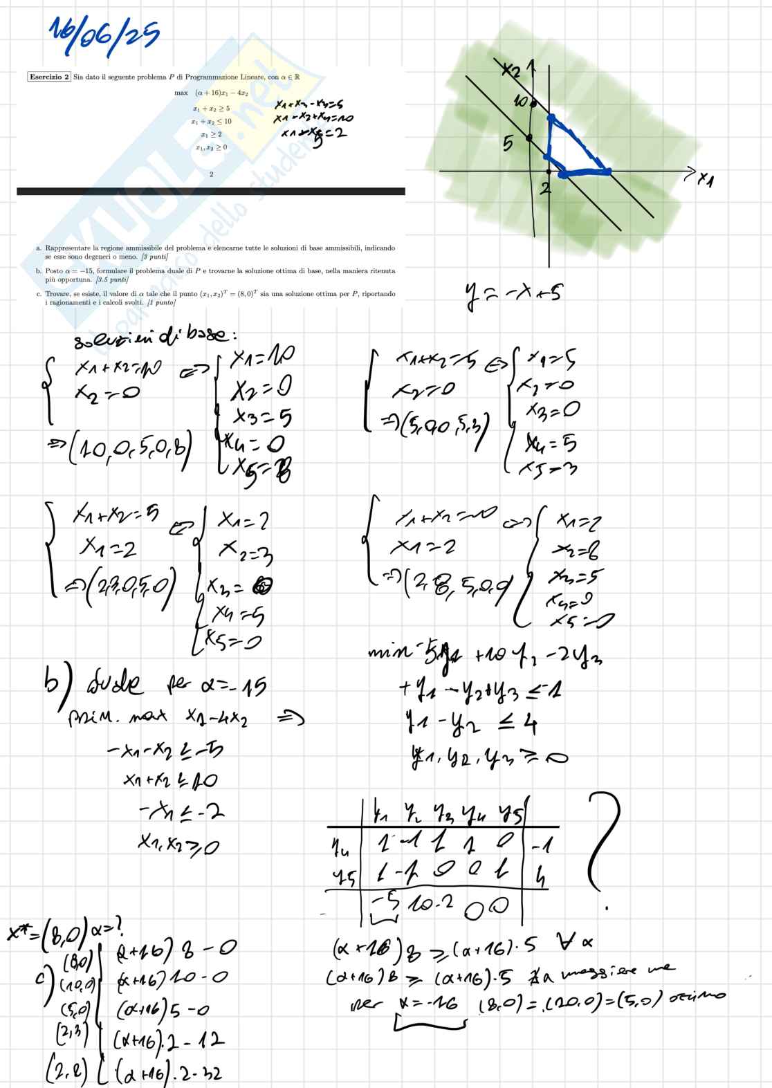 Temi esame Ricerca operativa Pag. 1