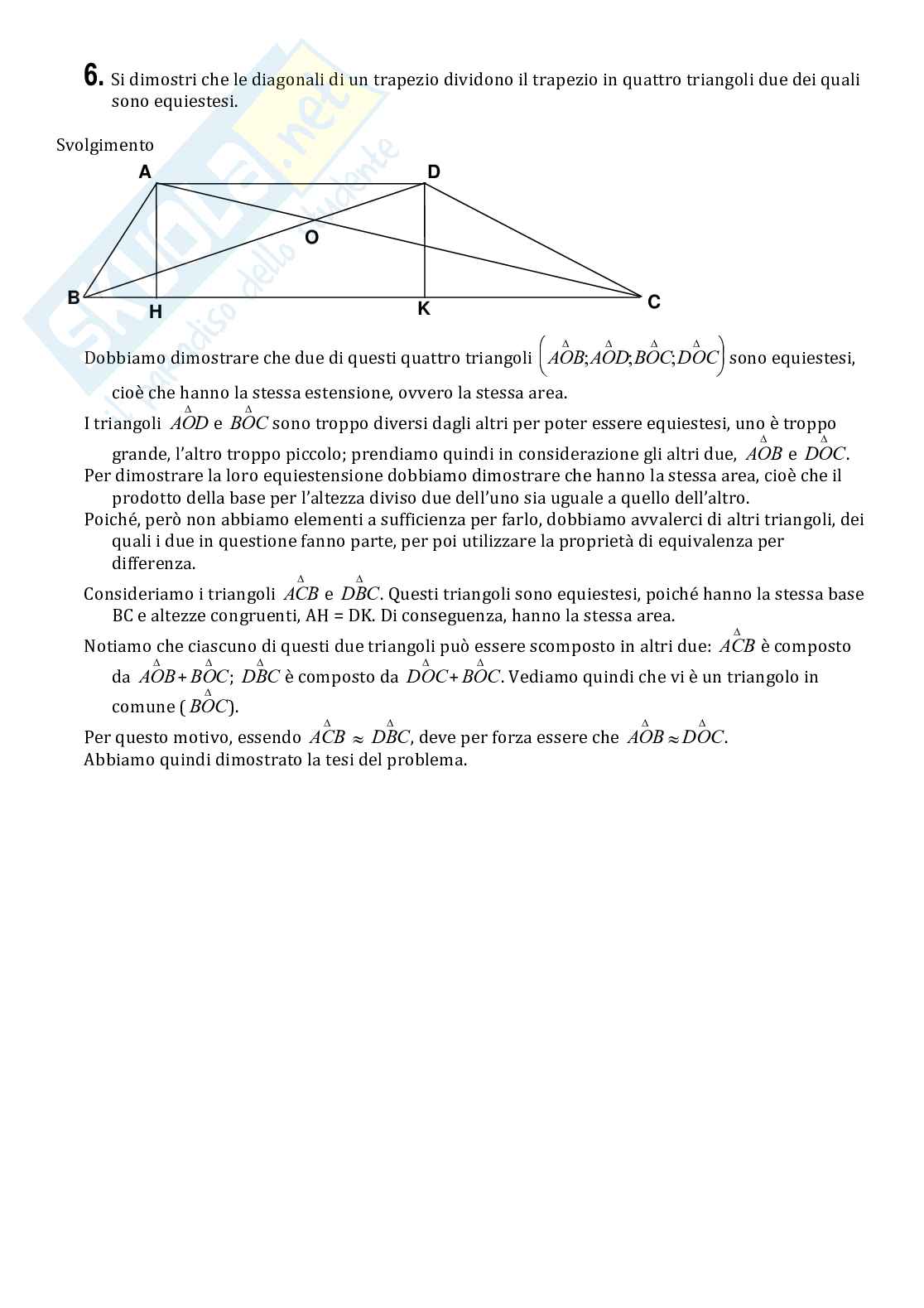 Compito classe II liceo scientifico: sistemi, radicali, problemi, equiestensione Pag. 6