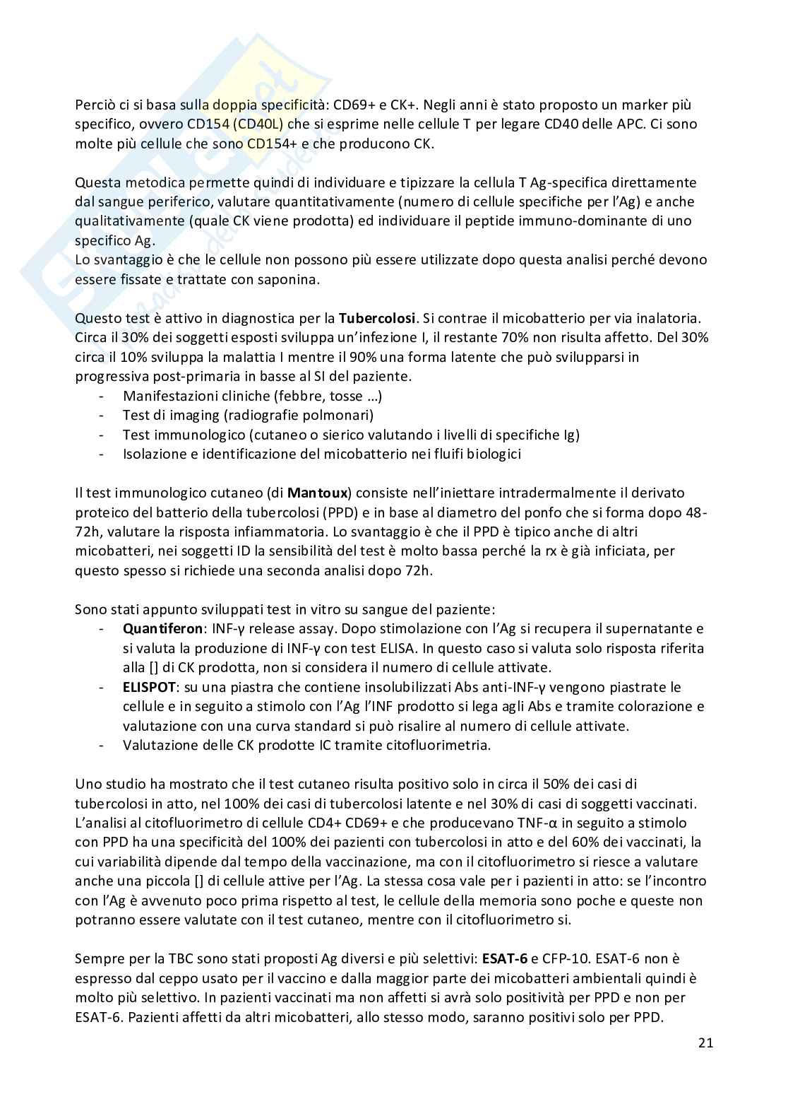 Tecniche immunologiche Pag. 21