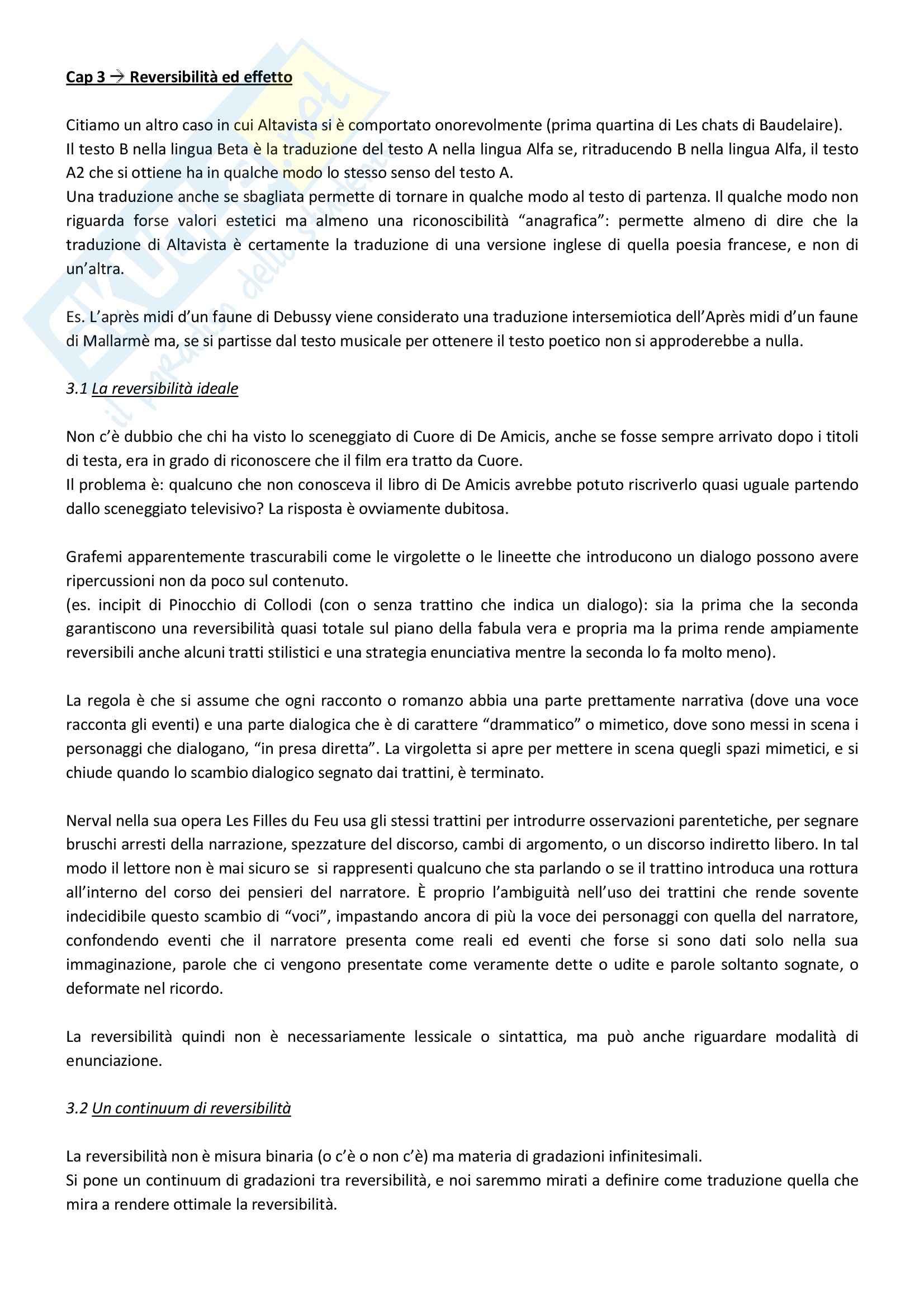 Riassunto esame Lingua e traduzione inglese, prof. Passera, libro consigliato Eco, Umberto, Dire quasi la stessa cosa Pag. 6