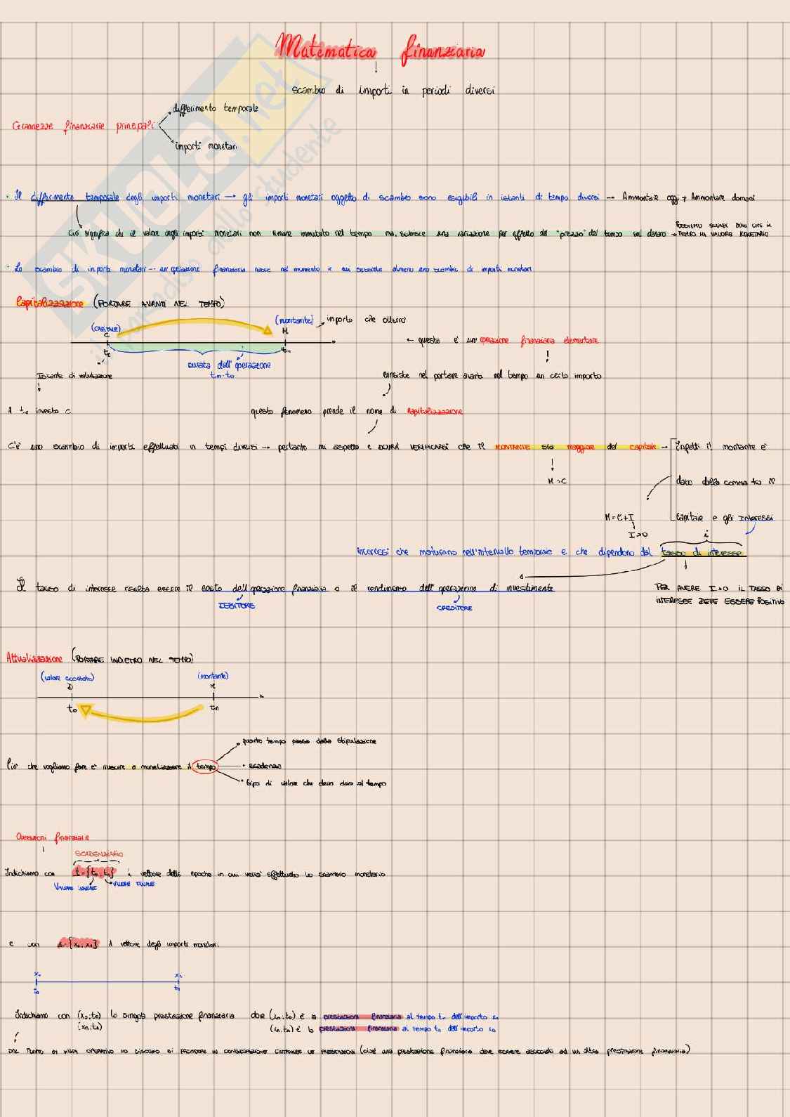Appunti Matematica finanziaria  Pag. 1
