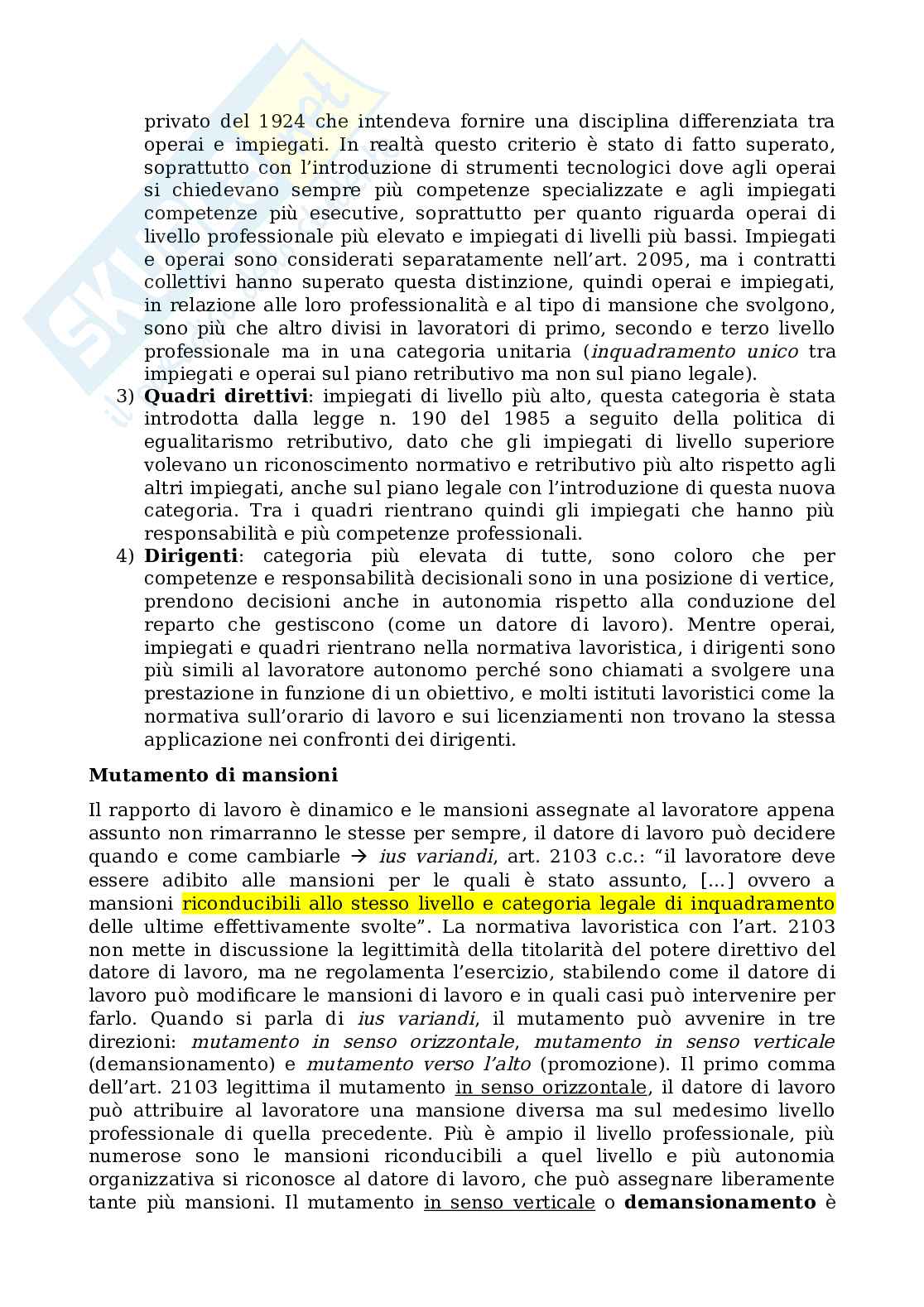 Appunti lezione di Diritto del lavoro Pag. 16