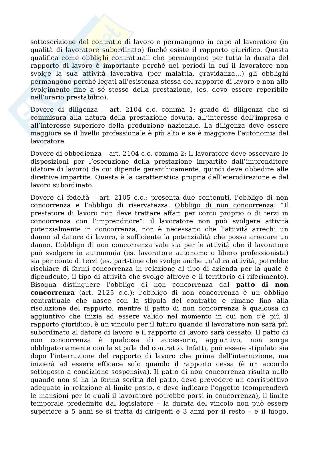 Appunti lezione di Diritto del lavoro Pag. 26