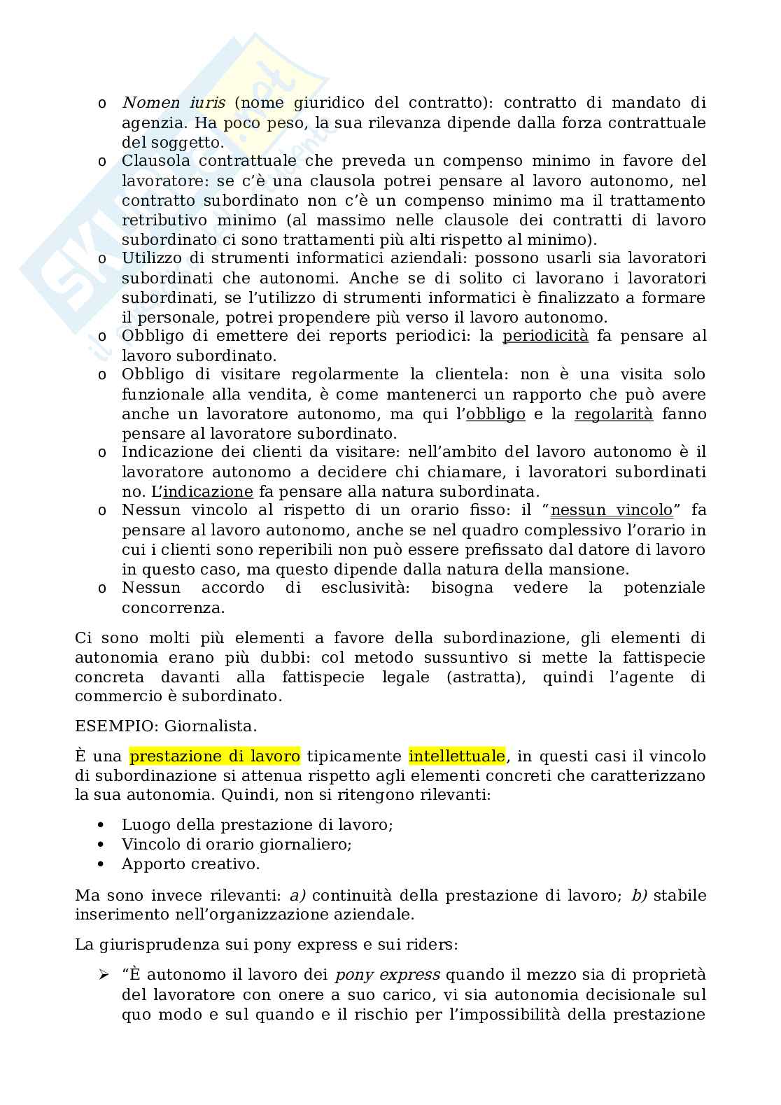 Appunti lezione di Diritto del lavoro Pag. 36
