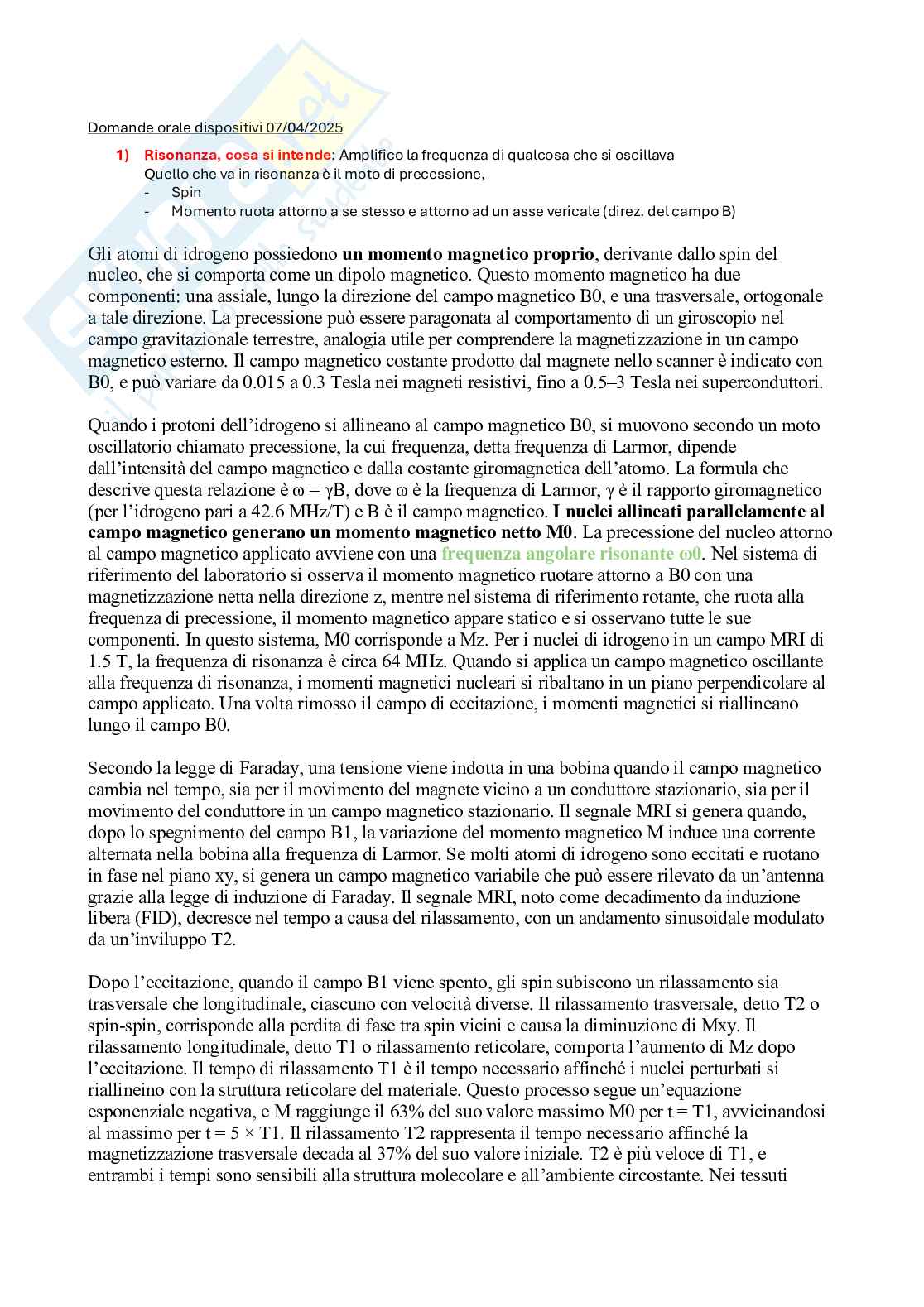 Dispositivi medicali e diagnostici Pag. 1