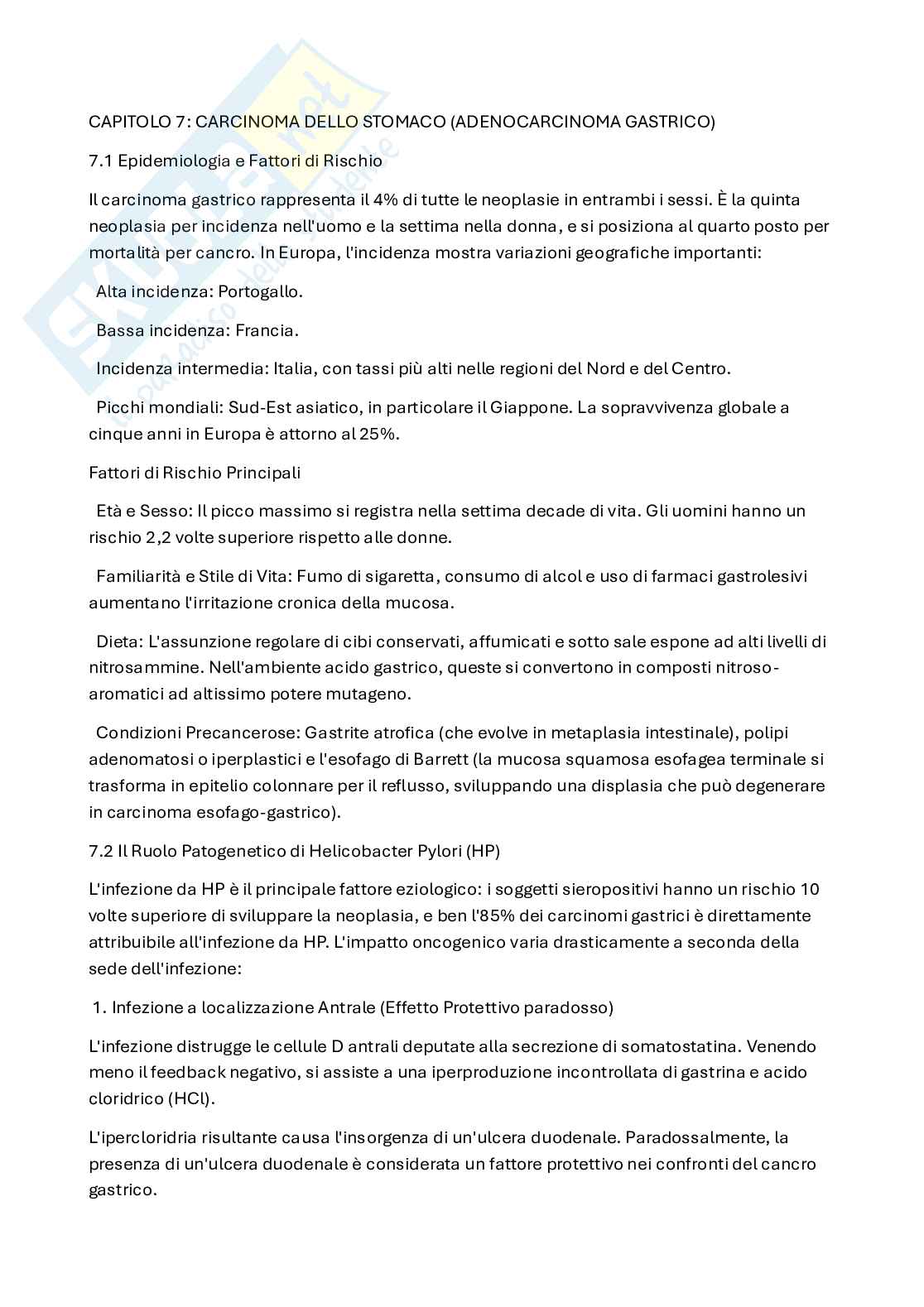 Carcinoma dello stomaco Pag. 1