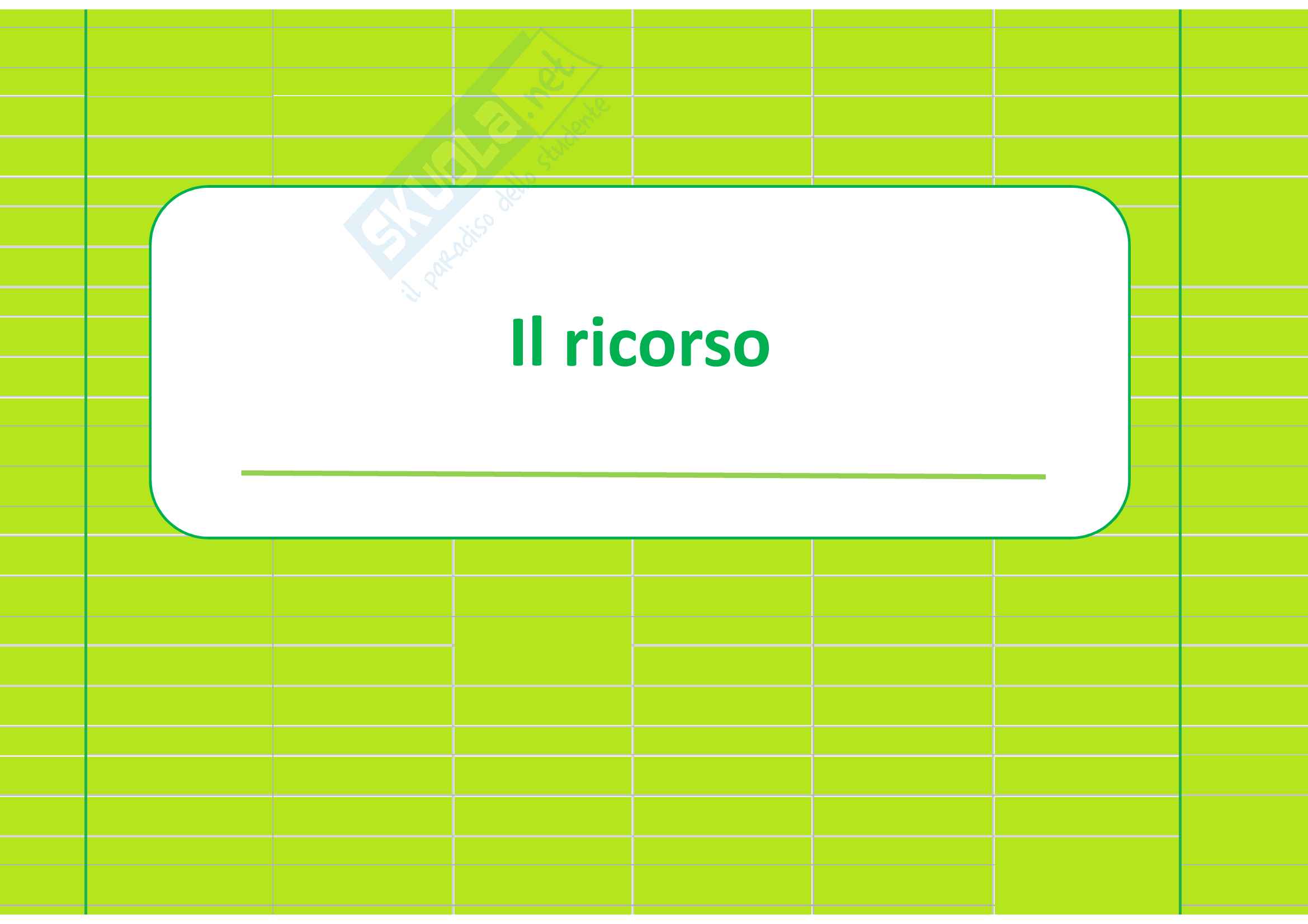 il ricorso Pag. 1
