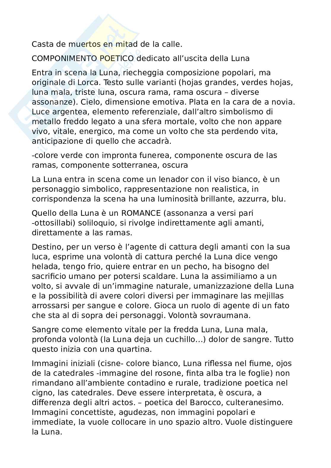 Letteratura teatrale spagnola con focus su Federico Garcia Lorca Pag. 41