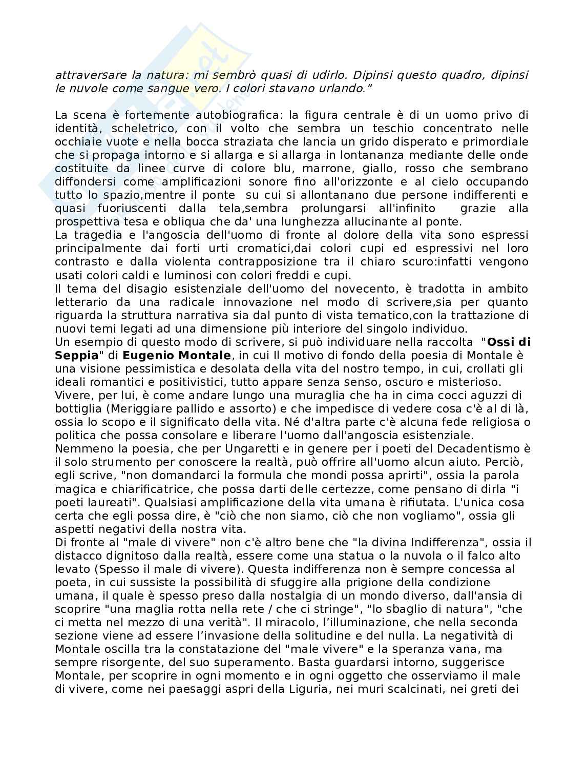 Inquietudine - Tesina per liceo scientifico Pag. 2