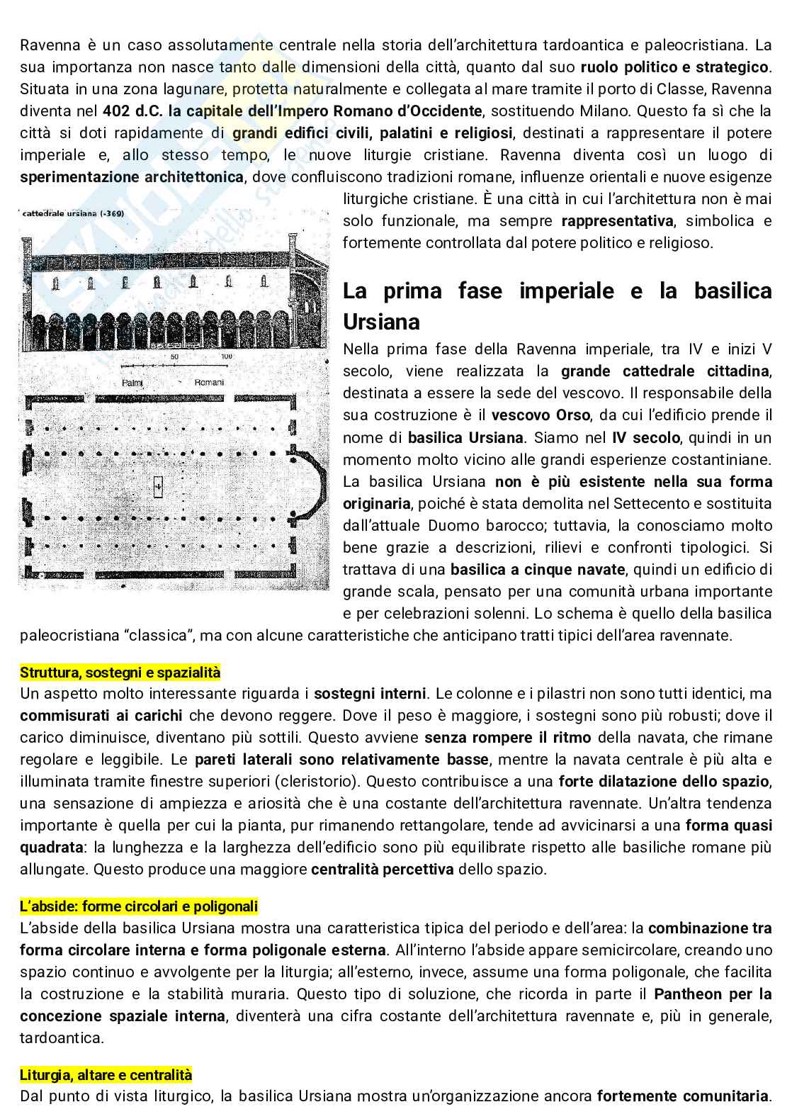 Architettura paleocrisiana, ariana e paleobizantina a Ravenna e Costantinopoli Pag. 1
