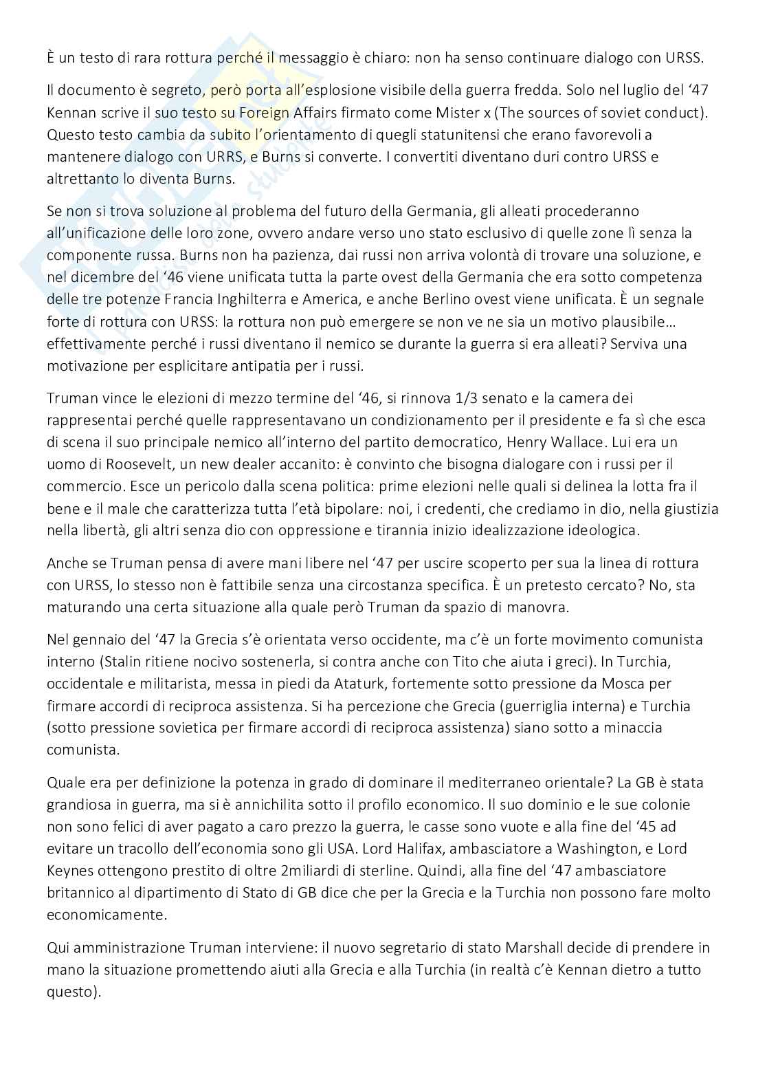 Storia delle relazioni internazionali Pag. 41