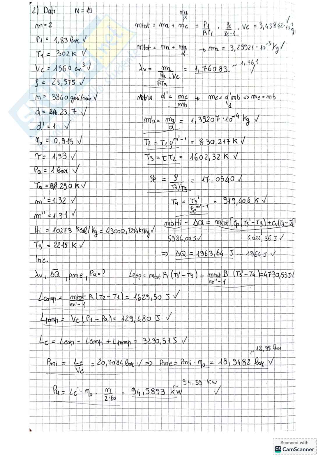 Formulario di Sistemi energetici e macchine a fluido 1 (SEIMAFI) per secondo esonero + traccia svolta Pag. 6