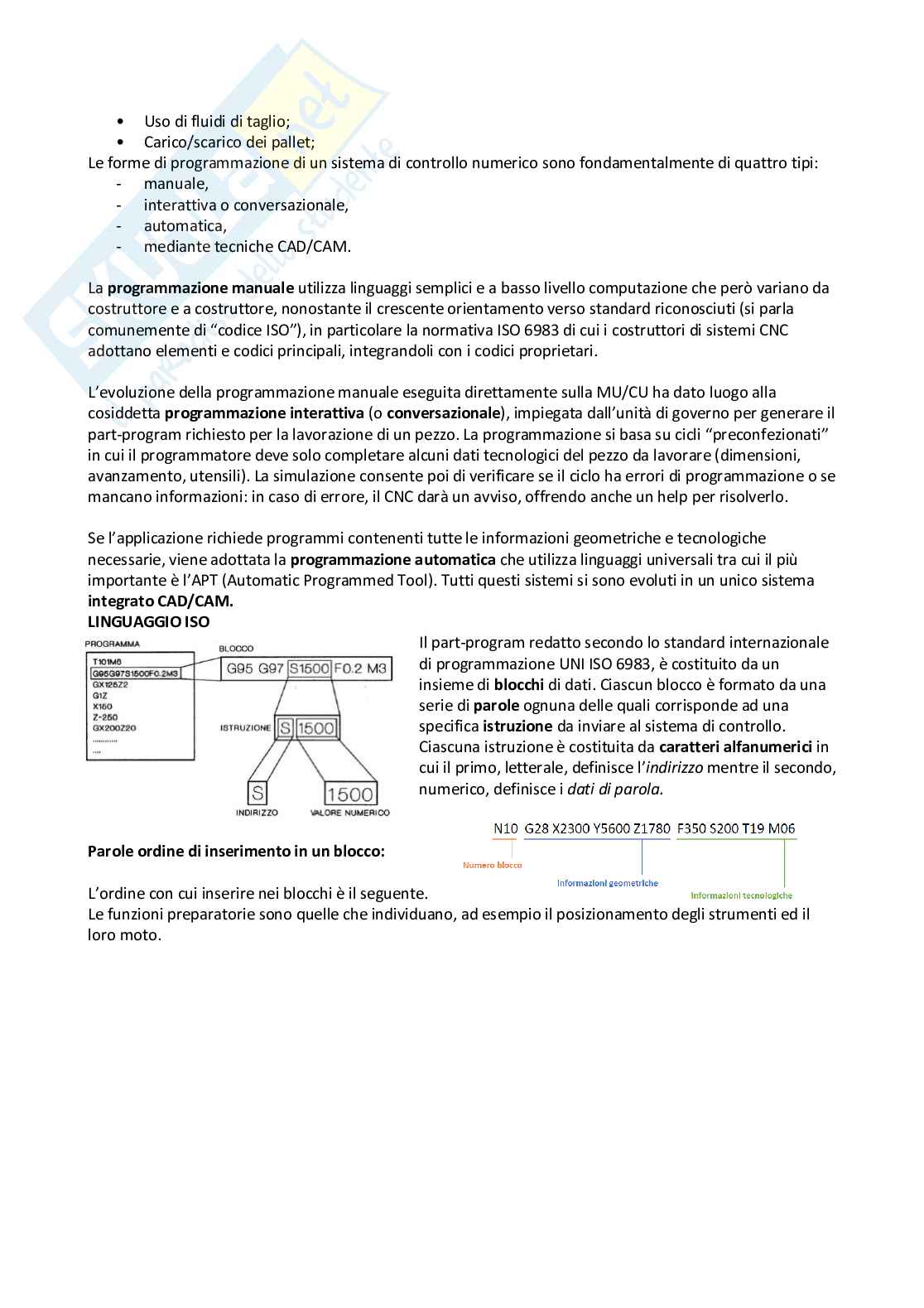 Appunti lezioni Sistemi integrati di produzione Pag. 61