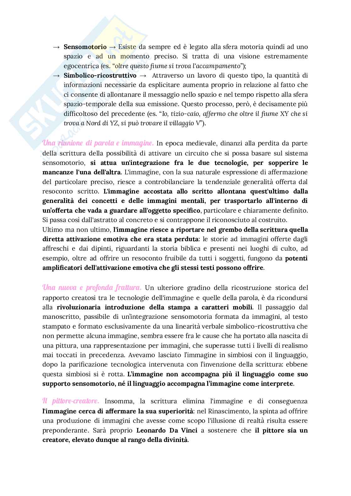 Riassunto esame Estetica della comunicazione, Prof. Viaggiu Stefano, libro consigliato Storia dell'estetica occidentale. Da Omero alle neuroscienze, Fabrizio Desideri, Chiara Cantelli Pag. 91