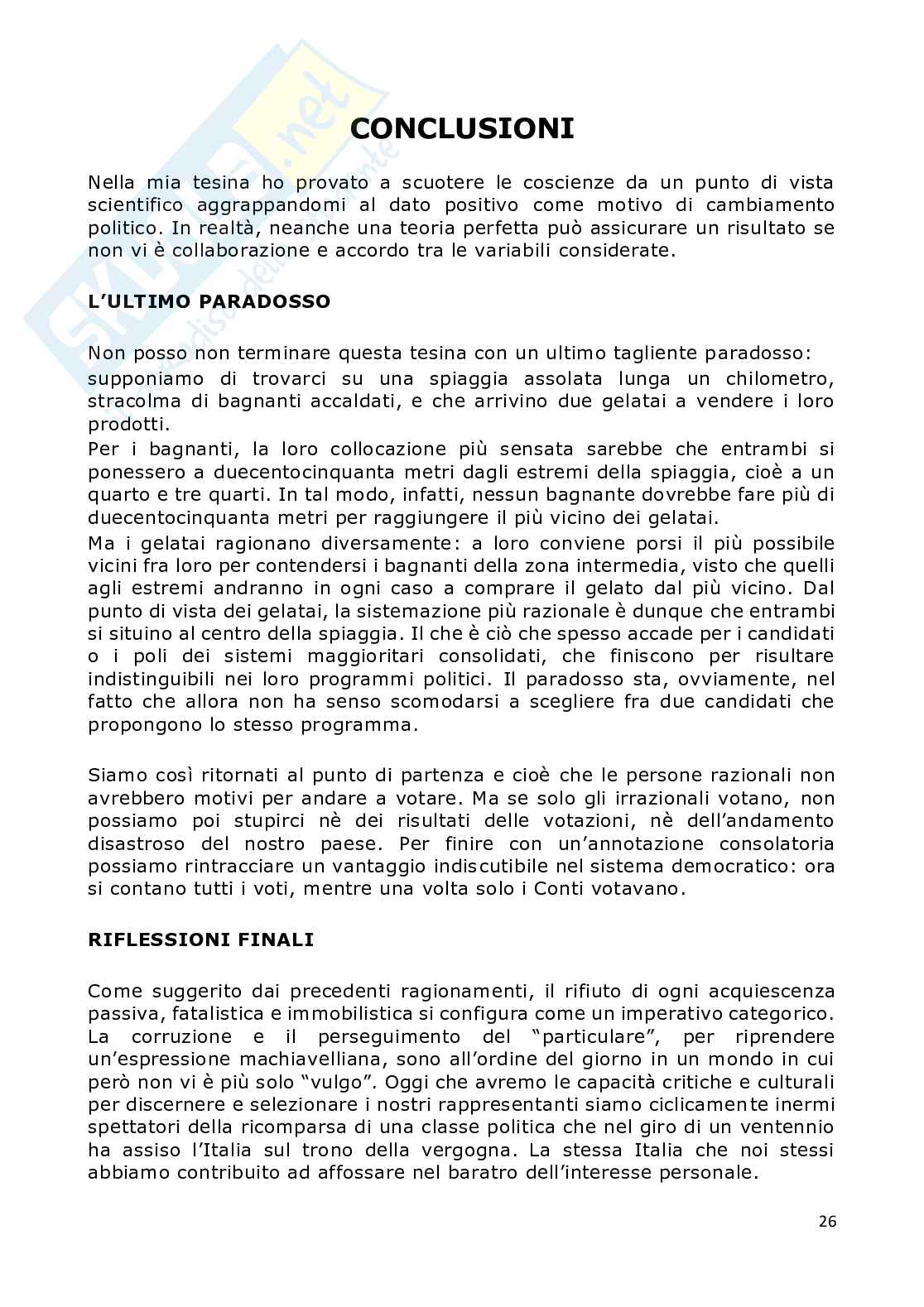 Caso e Democrazia, tesina Pag. 26