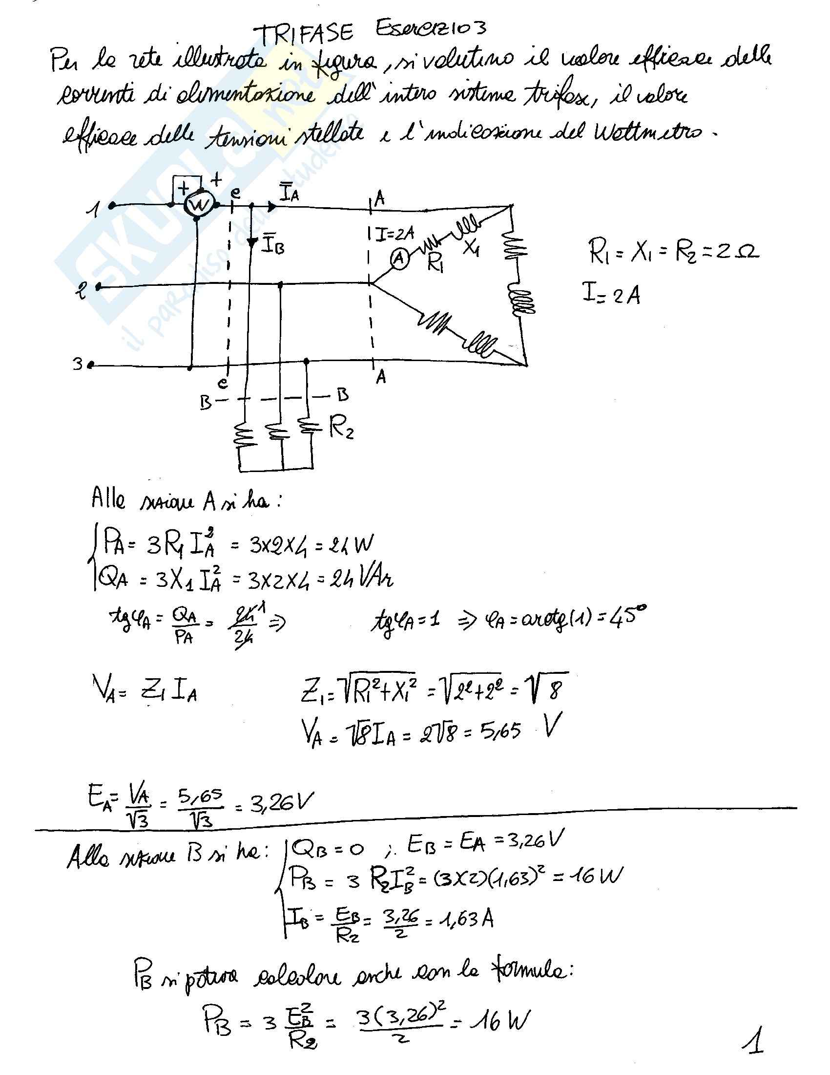 Elettrotecnica - Esercizi Pag. 1