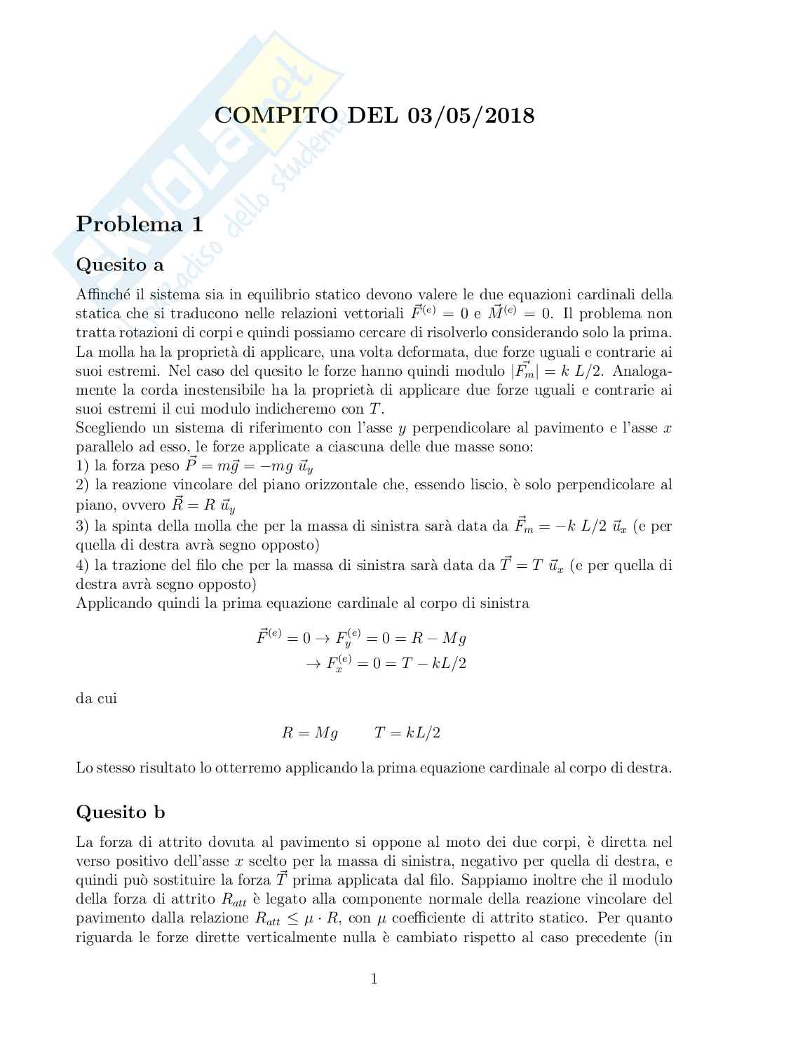 Esami passati Fisica 1 Pag. 2