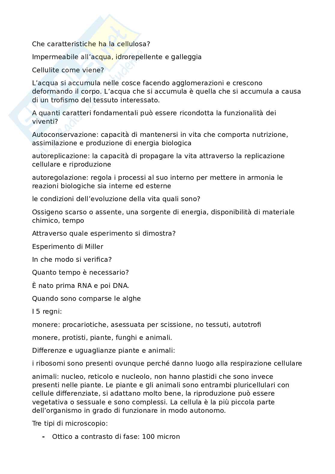 Ripasso Biologia farmaceutica Pag. 2