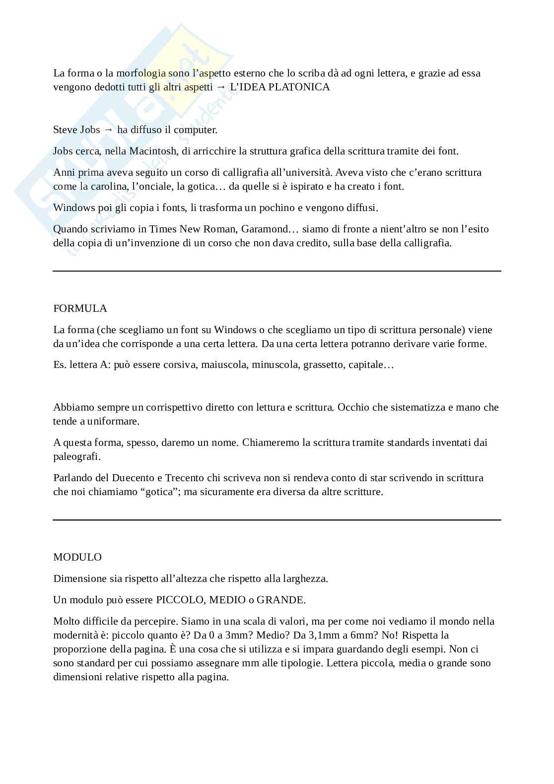 7. Descrizione paleografica; scritture normale, usuale, elementare di base, posata - Paleografia Pag. 2