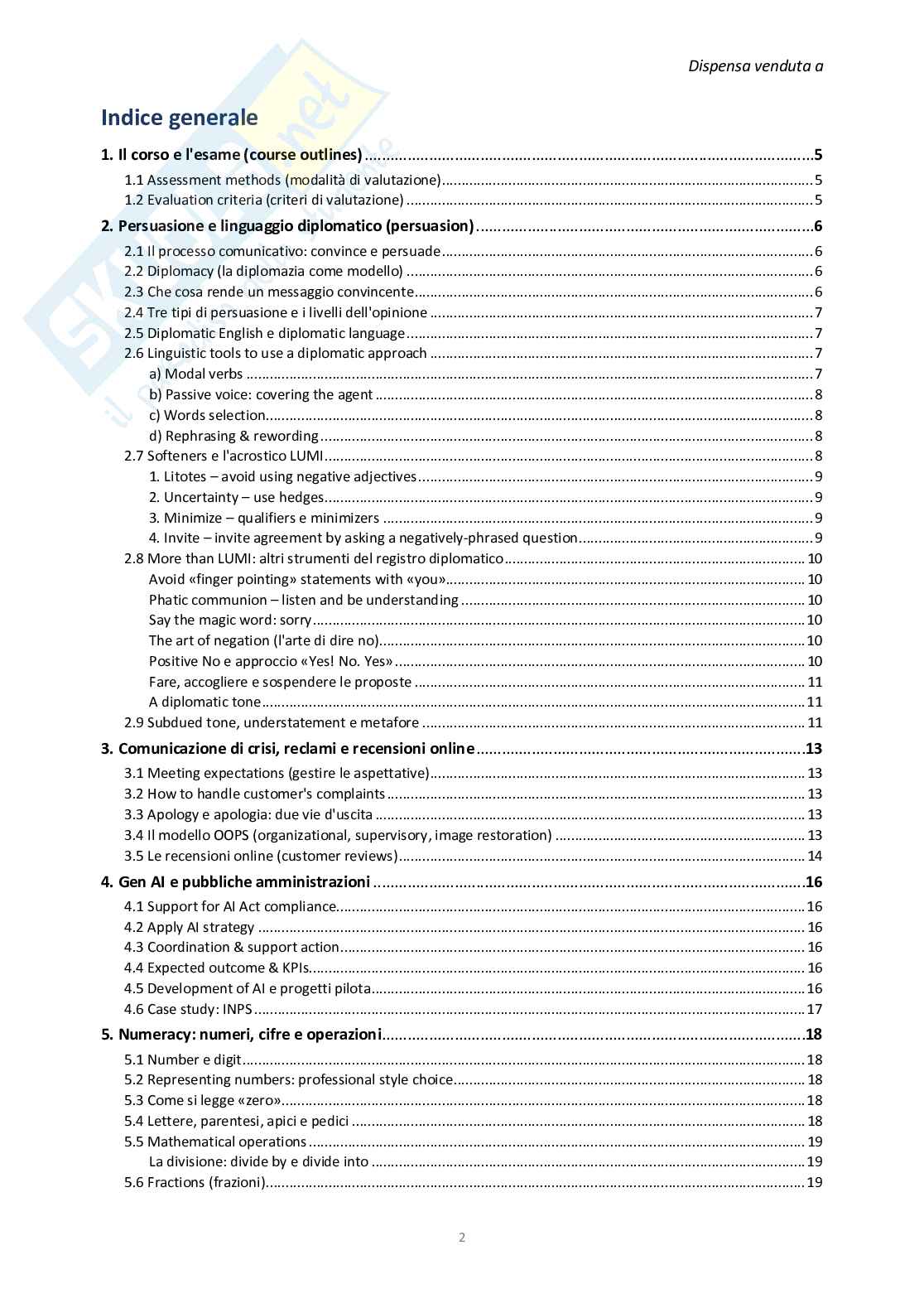 Appunti Lingua Inglese Magistrale - (A.A. 2025/2026) Pag. 2