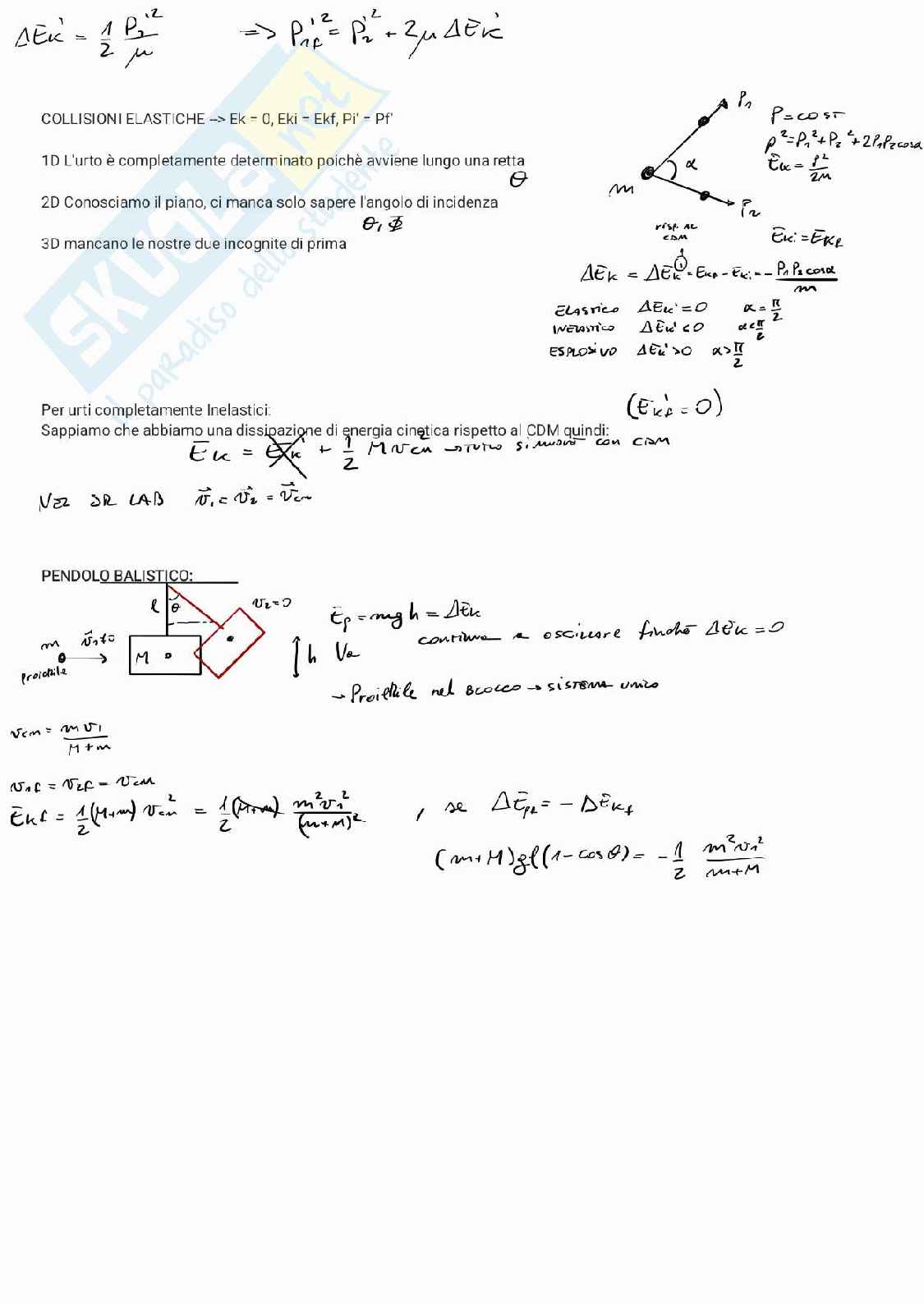 Riassunto esame Fisica I, Prof. D'alfonso Laura, libro consigliato Fisica I, Mazzoldi, Nigro Pag. 21
