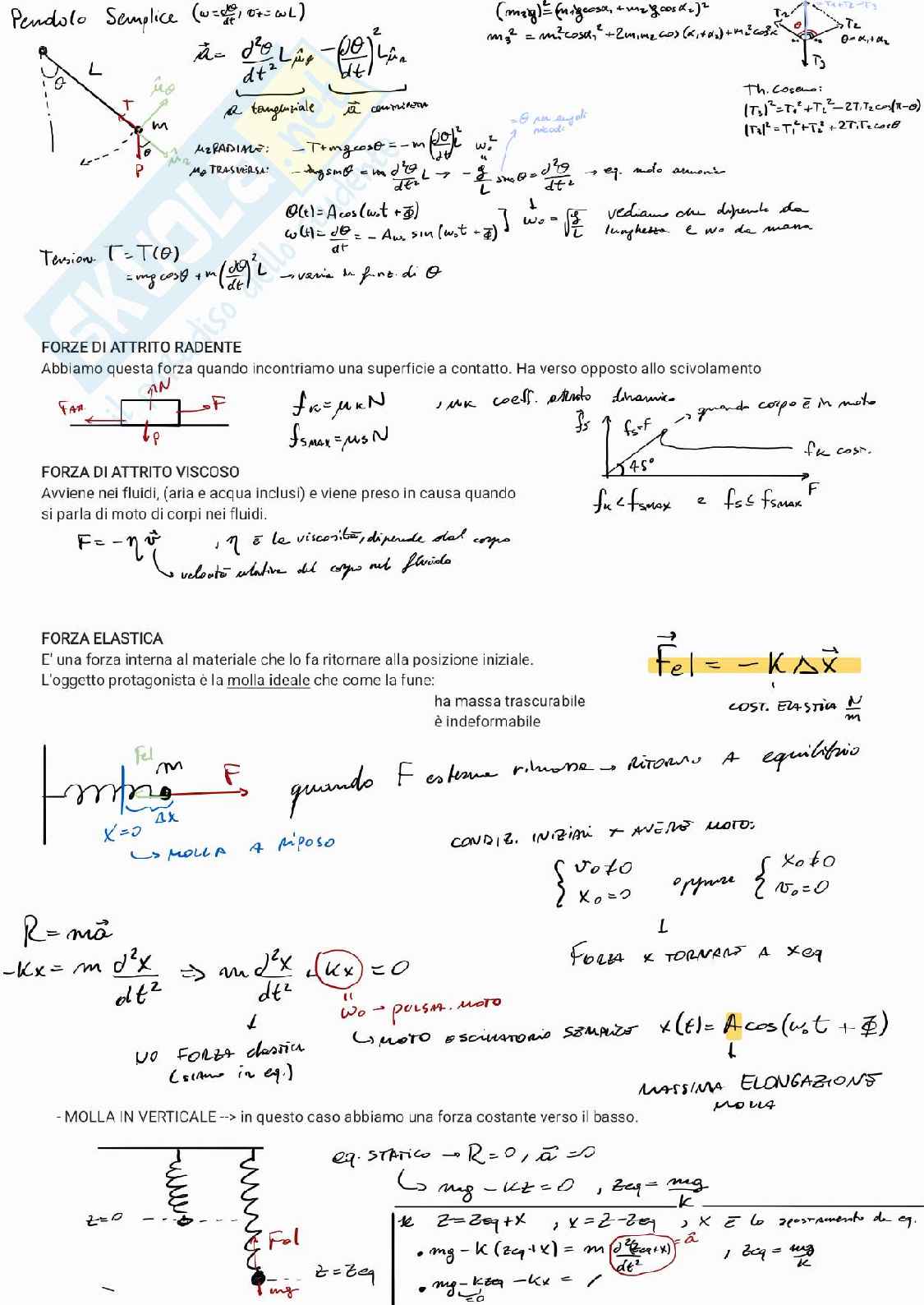 Riassunto esame Fisica I, Prof. D'alfonso Laura, libro consigliato Fisica I, Mazzoldi, Nigro Pag. 6