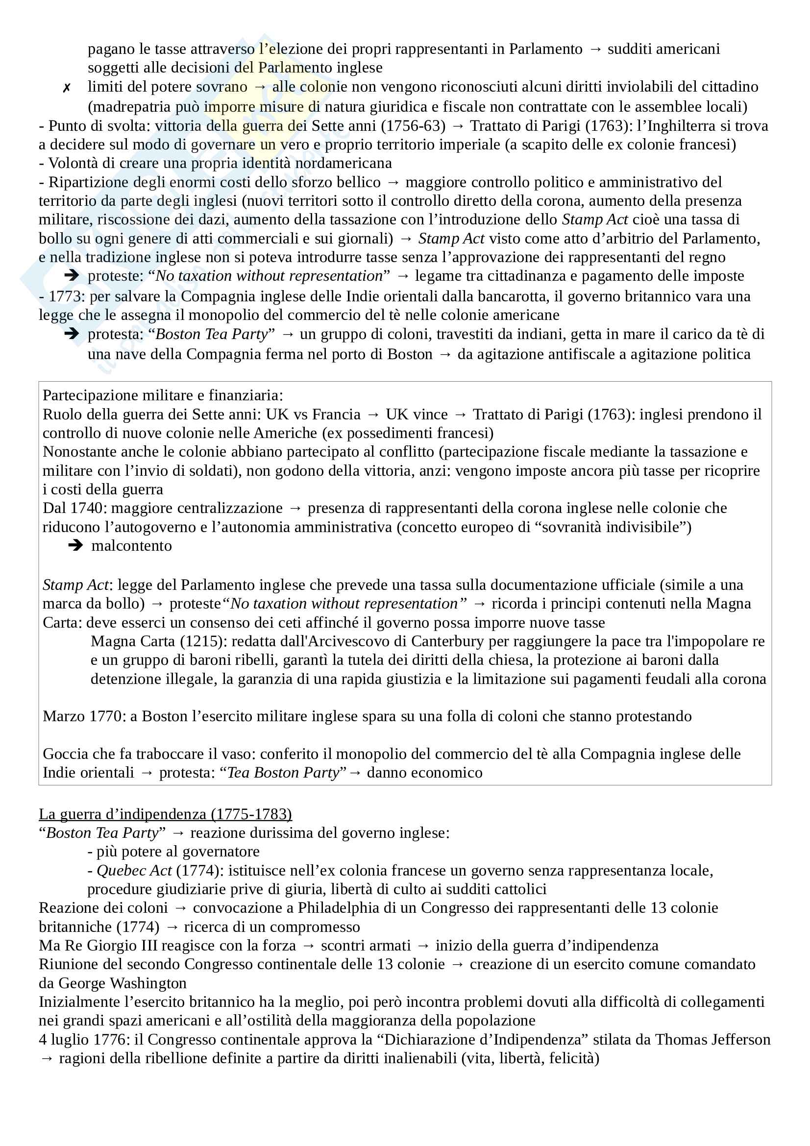 Storia moderna - Appunti Pag. 41