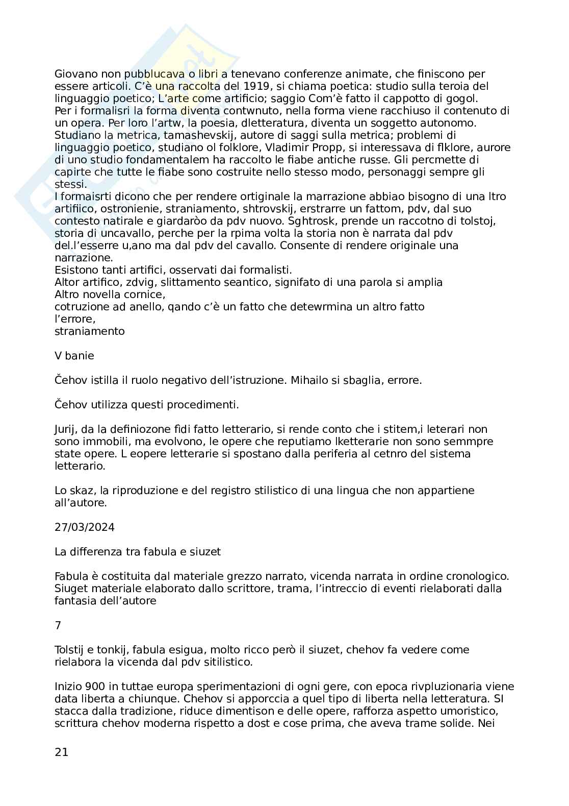 Letteratura russa 2 Pag. 21