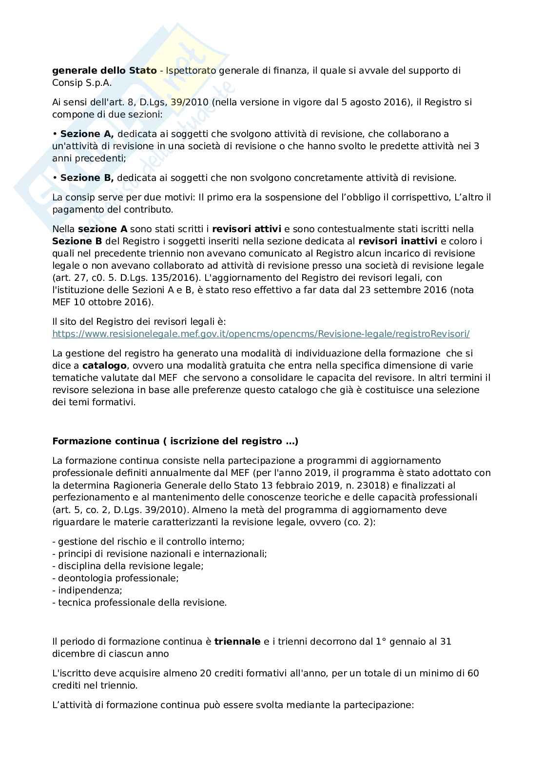Appunti di Revisione aziendale Pag. 11