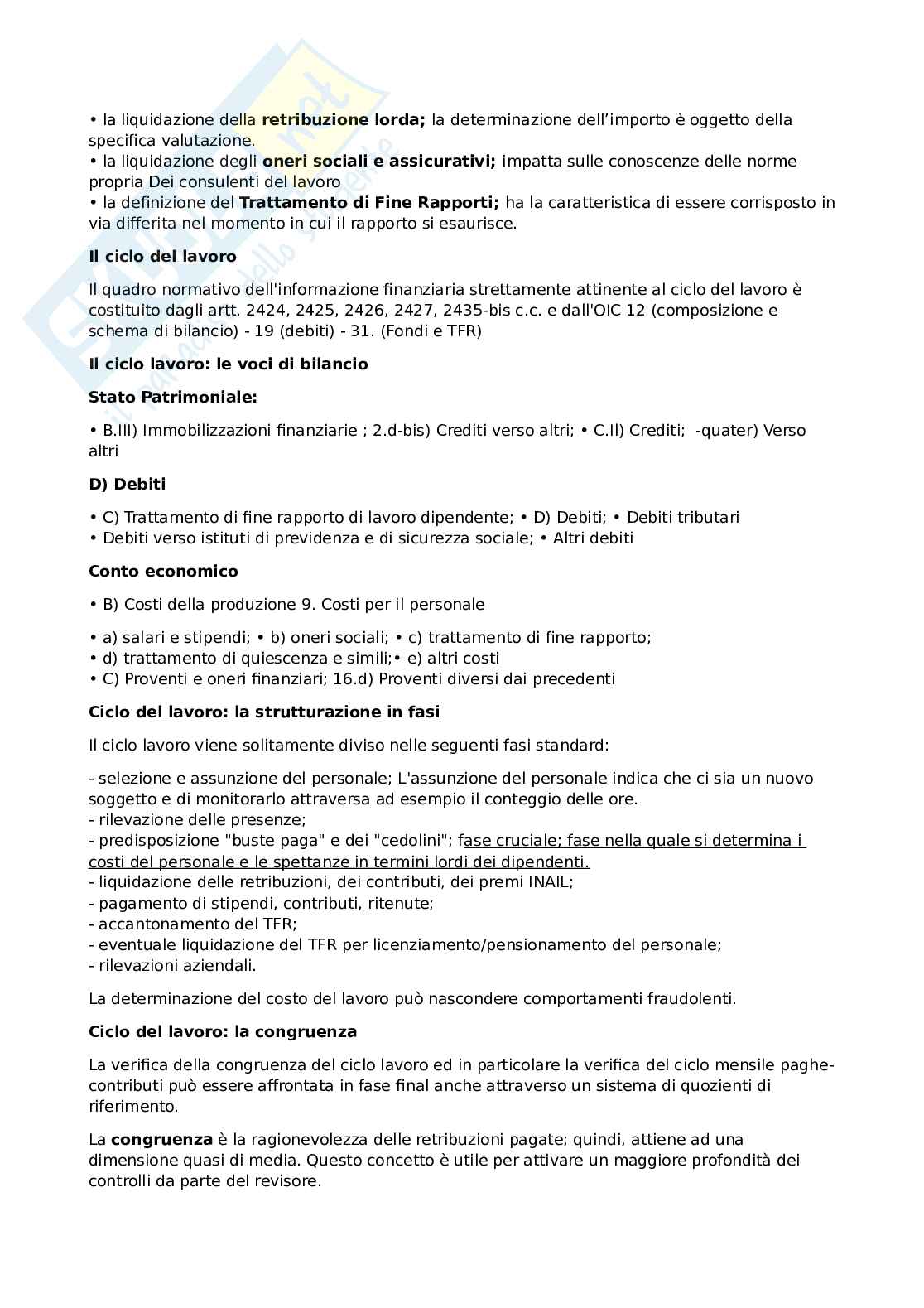 Appunti di Revisione aziendale Pag. 61