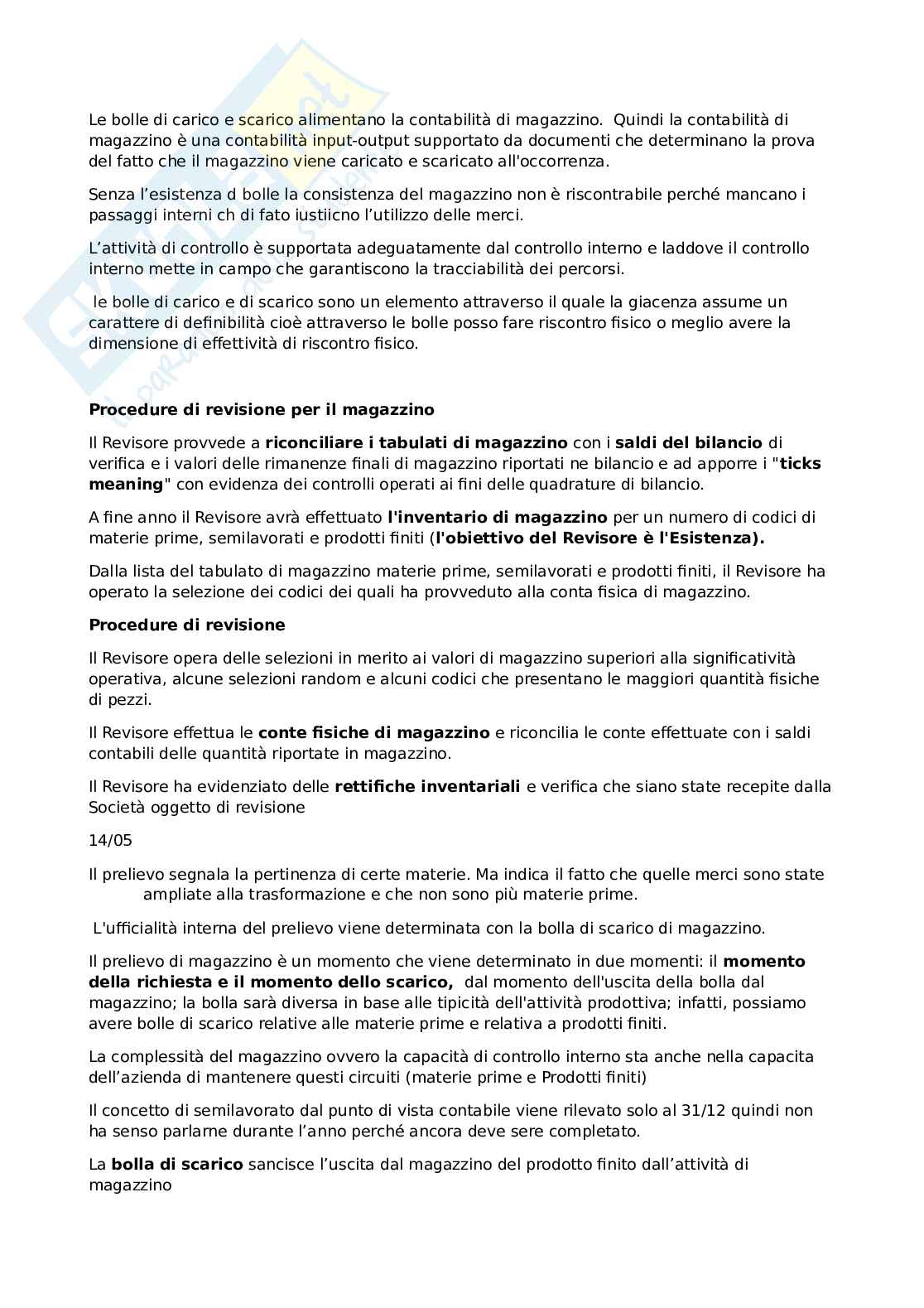 Appunti di Revisione aziendale Pag. 66