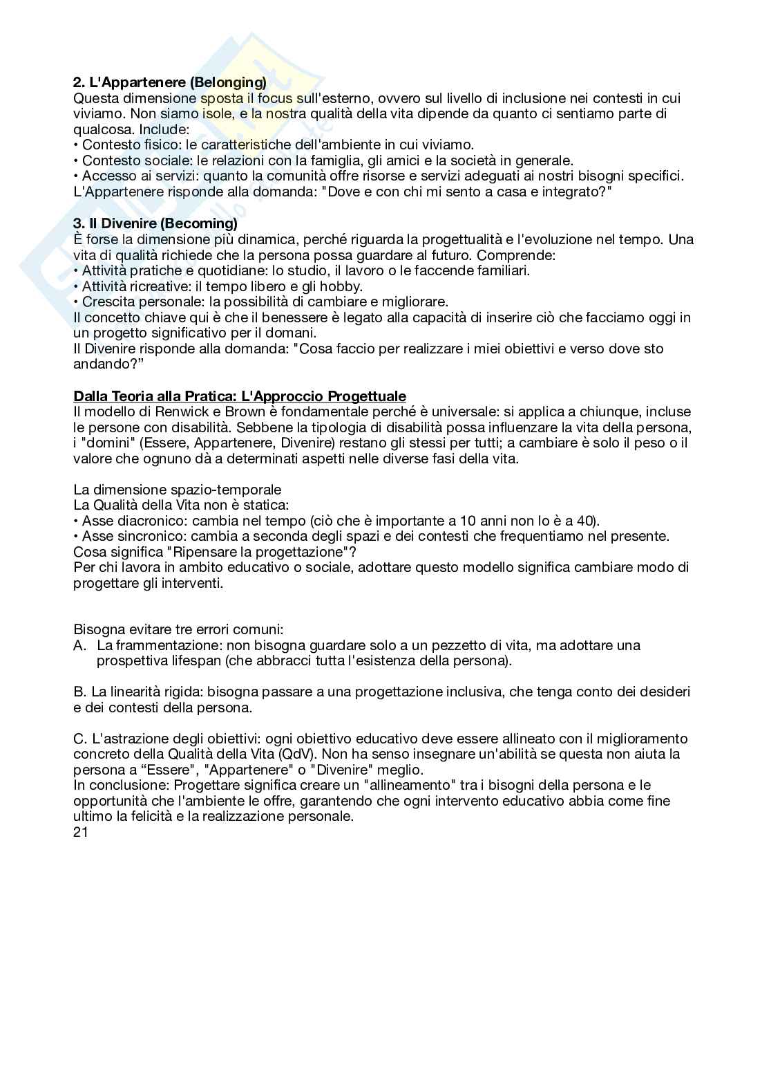 Appunti Didattica e pedagogia speciale e dell'inclusione  Pag. 21